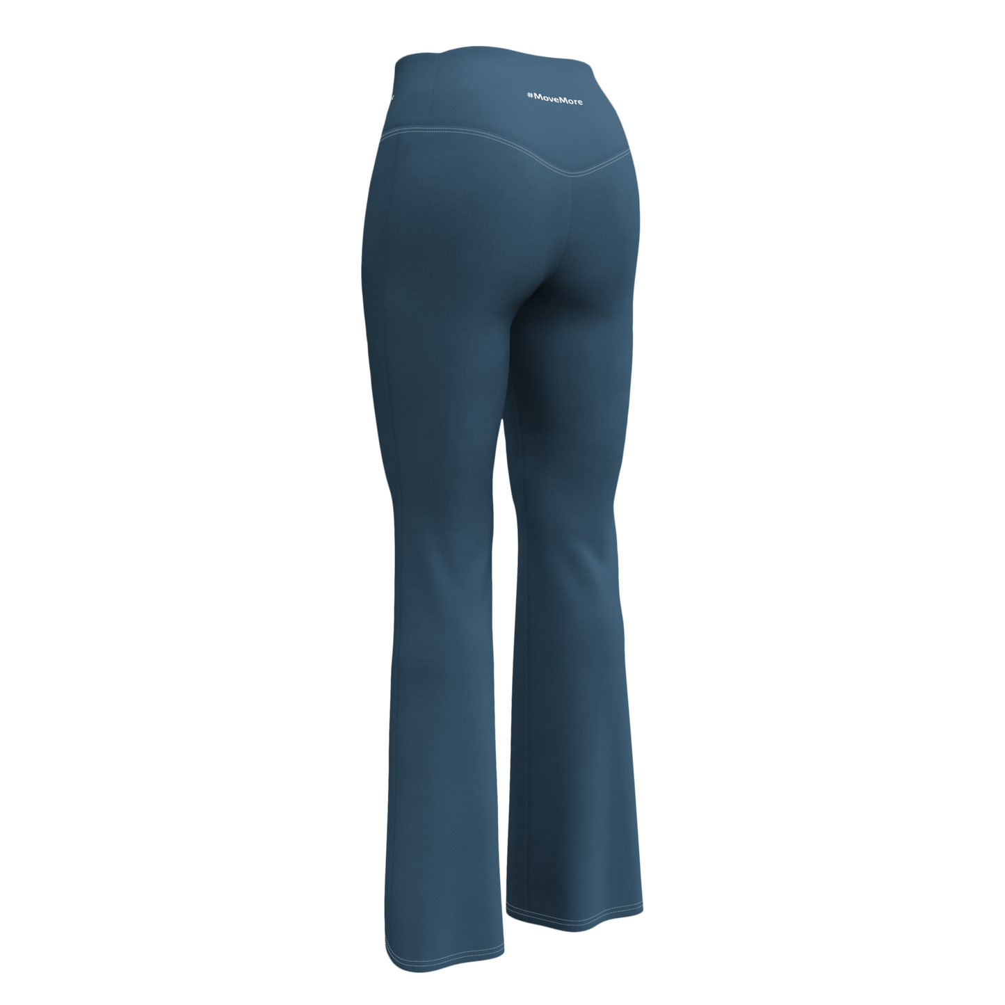 Flare leggings - Sleek Blue Flare Leggings Refine Zone