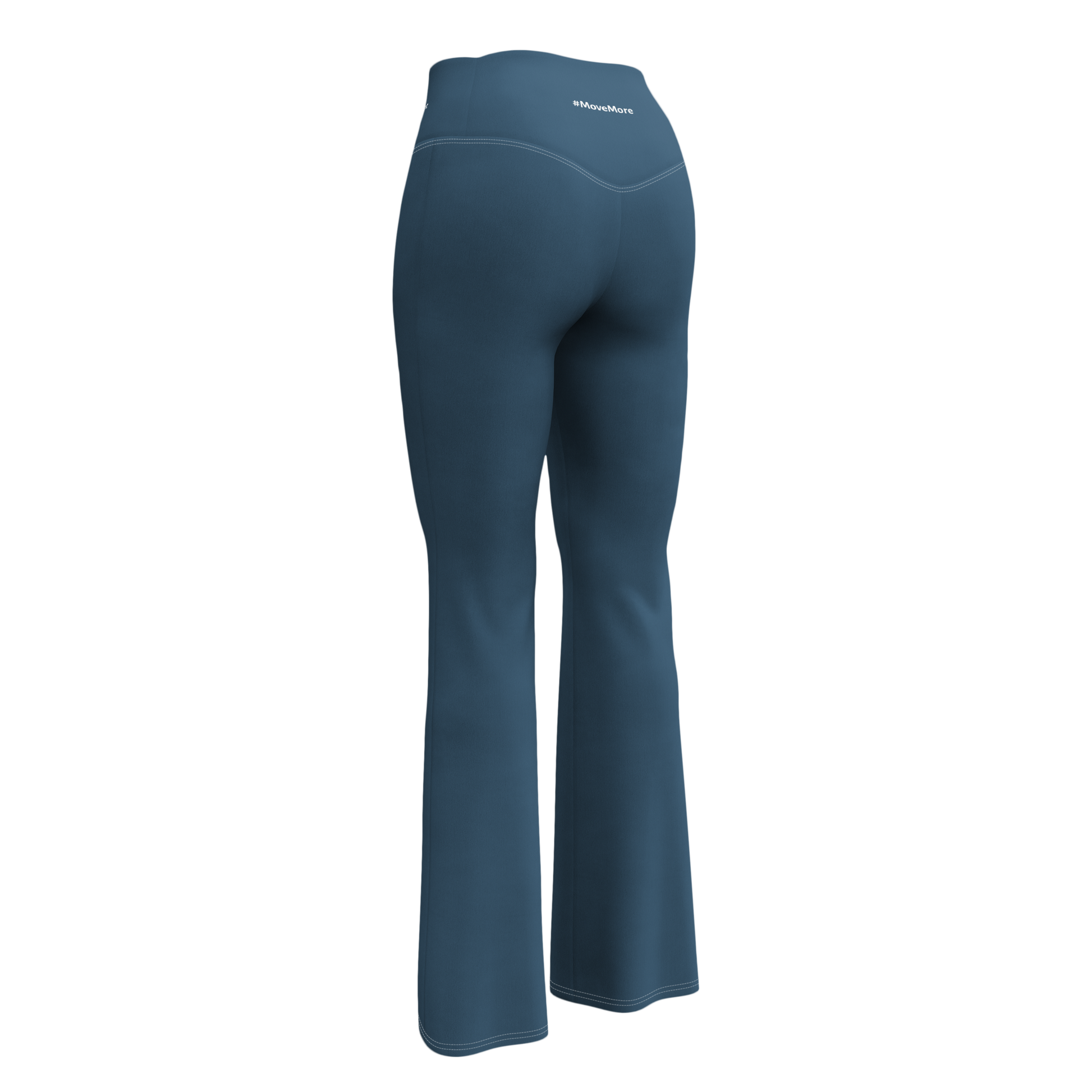 Flare leggings - Sleek Blue Flare Leggings Refine Zone