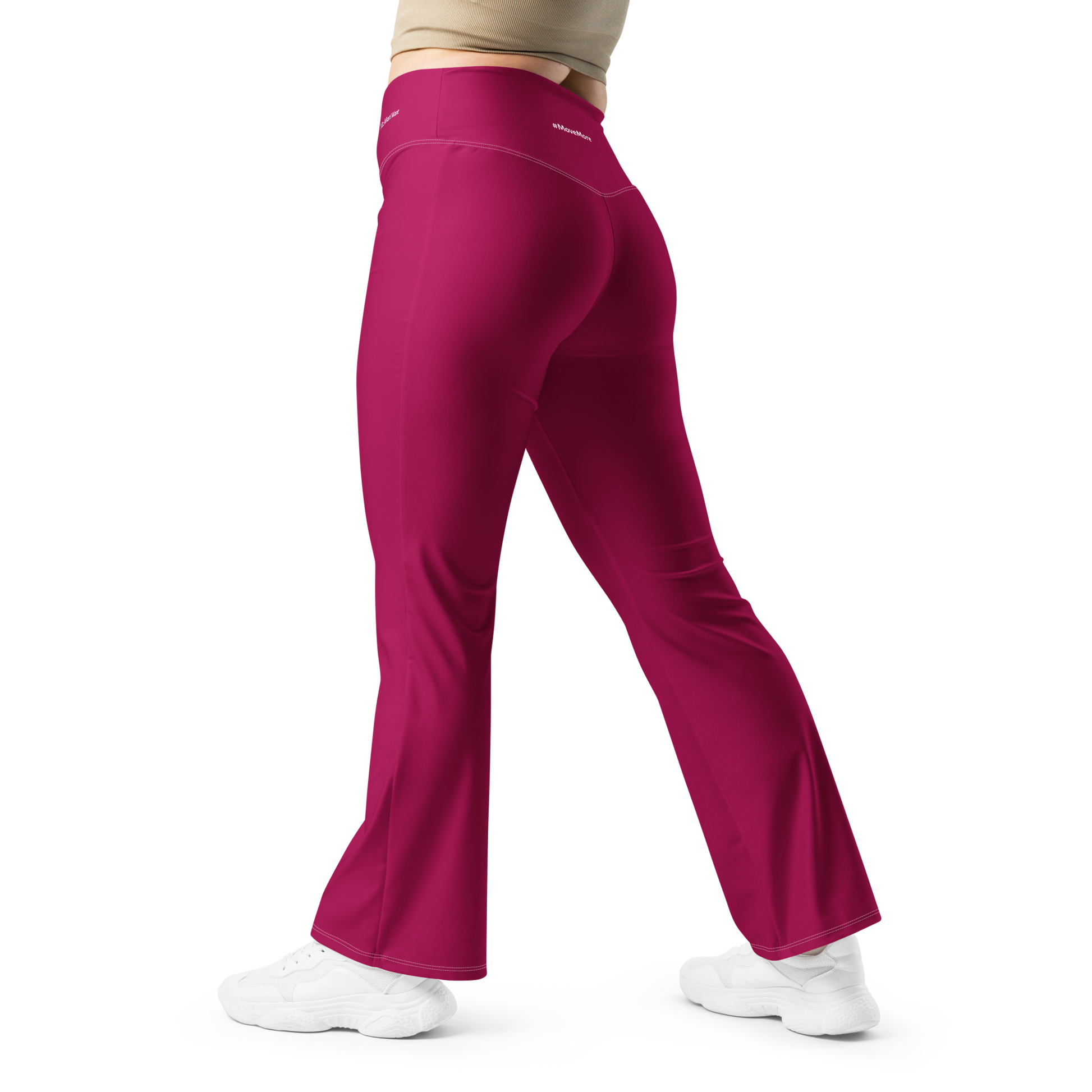 Flare leggings - Sleek Red Flare Leggings Refine Zone