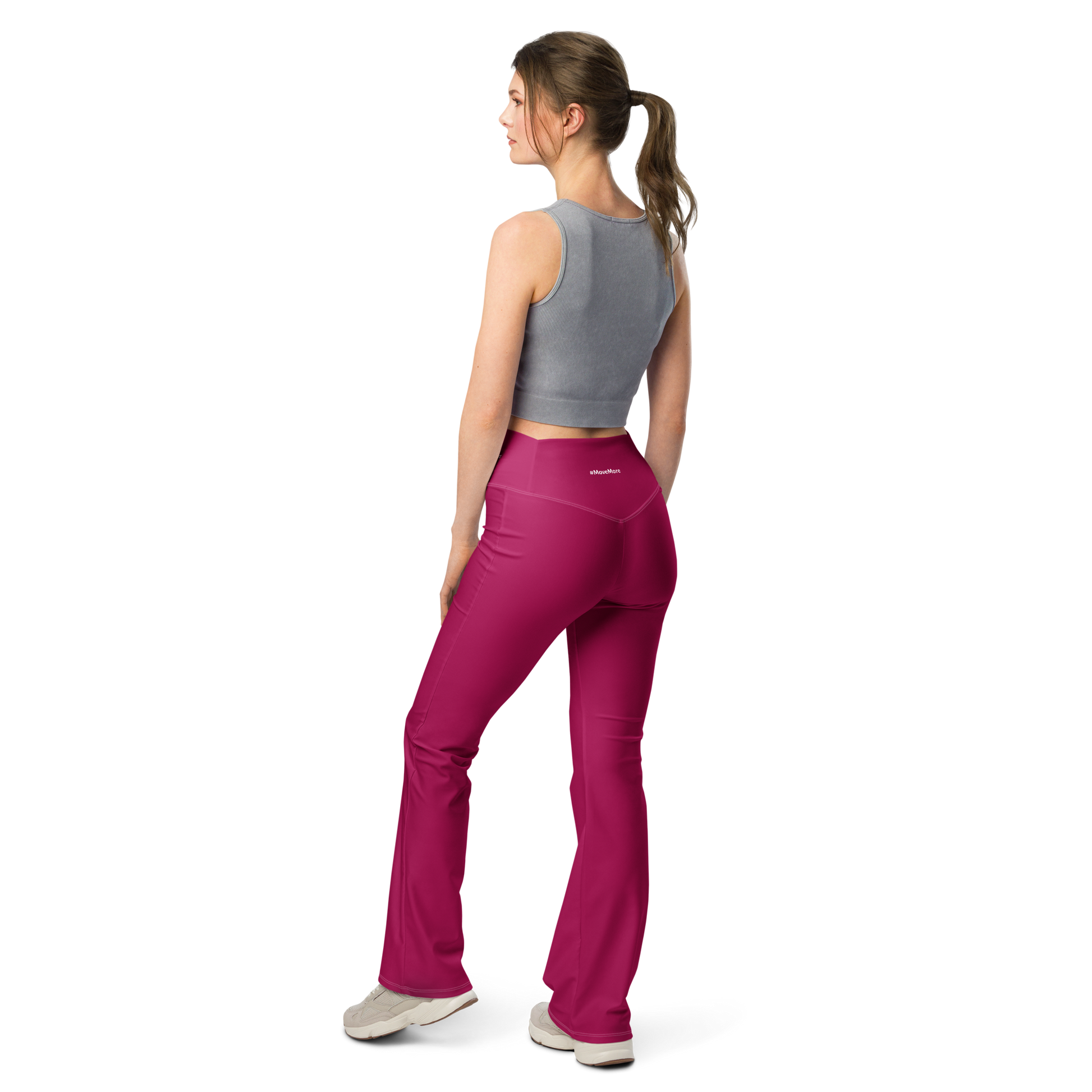Flare leggings - Sleek Red Flare Leggings Refine Zone