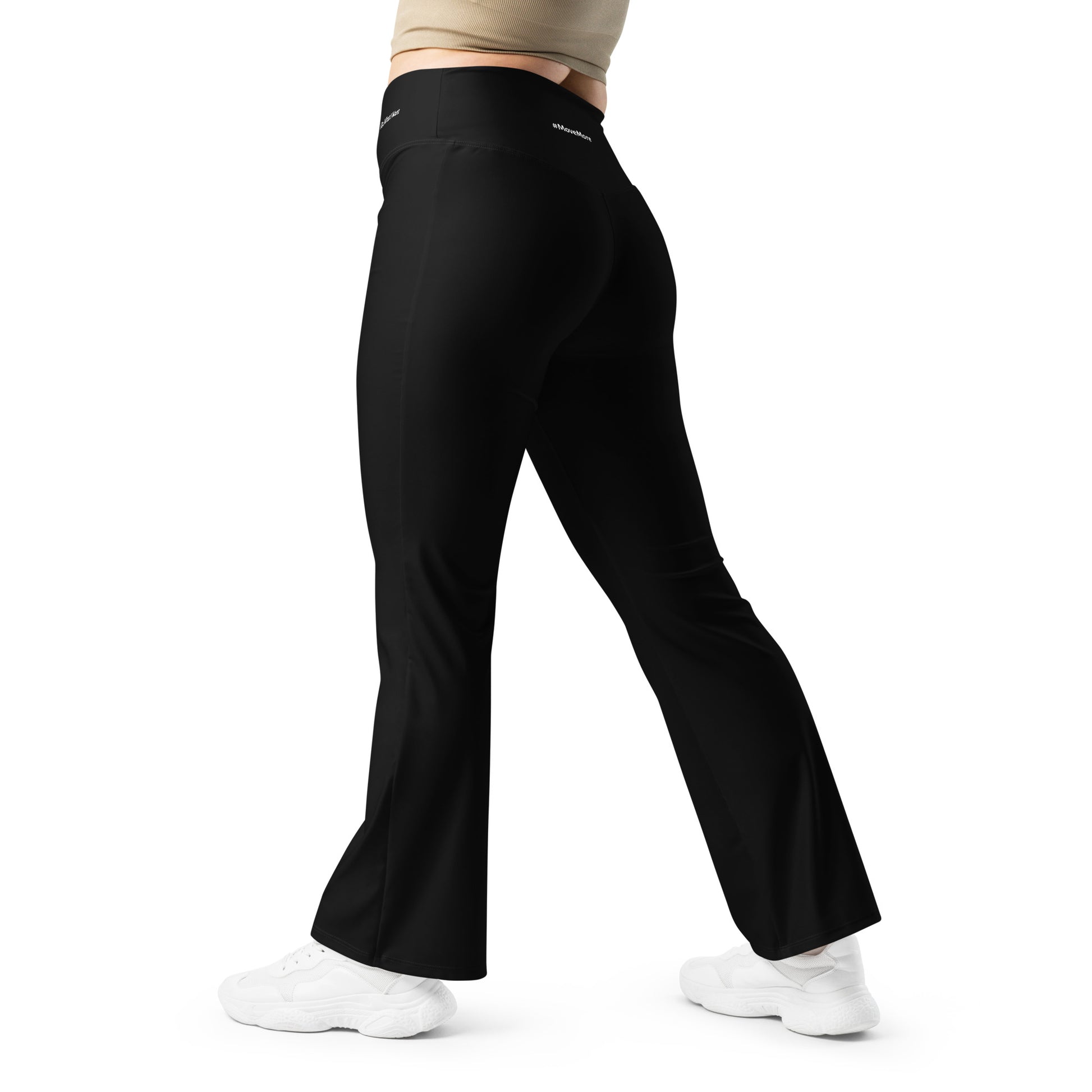 Flare leggings - Sleek Black Flare Leggings Refine Zone