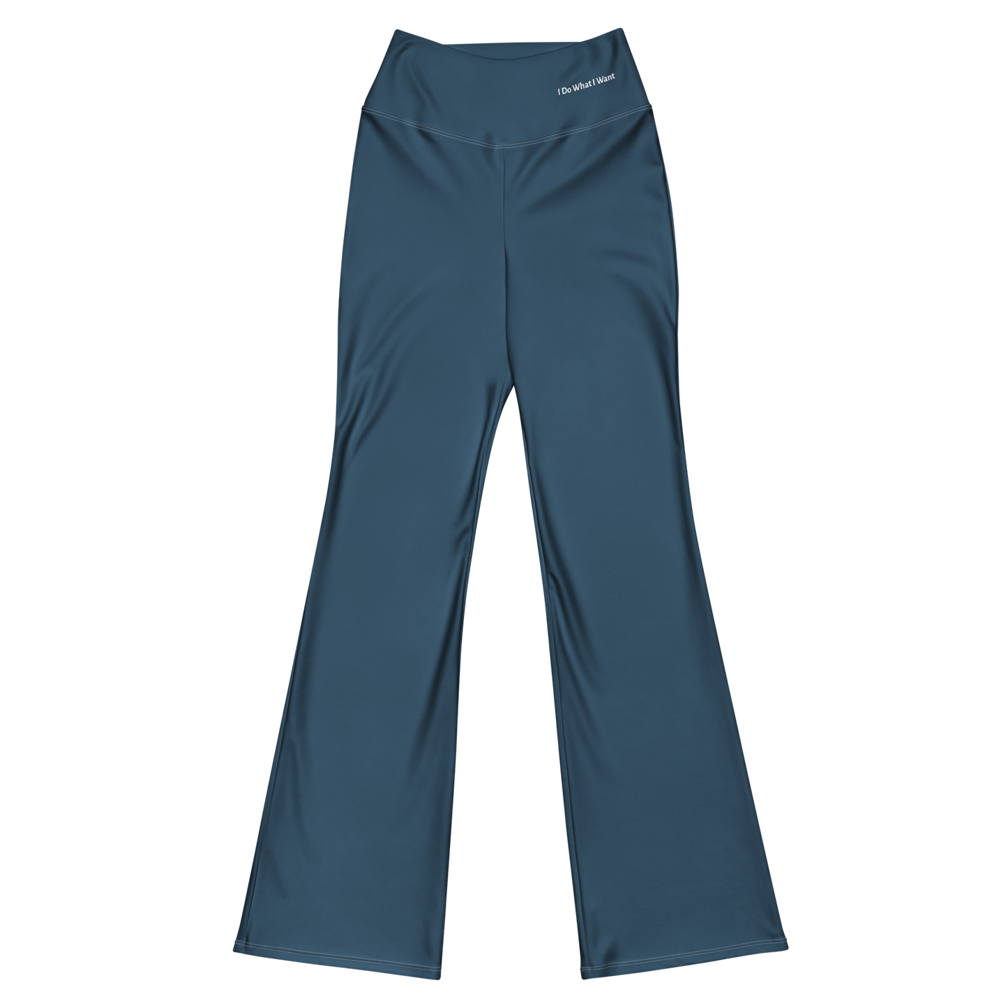 Flare leggings - Sleek Blue Flare Leggings Refine Zone