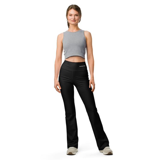 Flare leggings - Sleek Black Flare Leggings Refine Zone 2XS