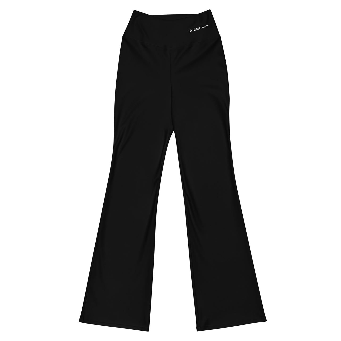 Flare leggings - Sleek Black Flare Leggings Refine Zone