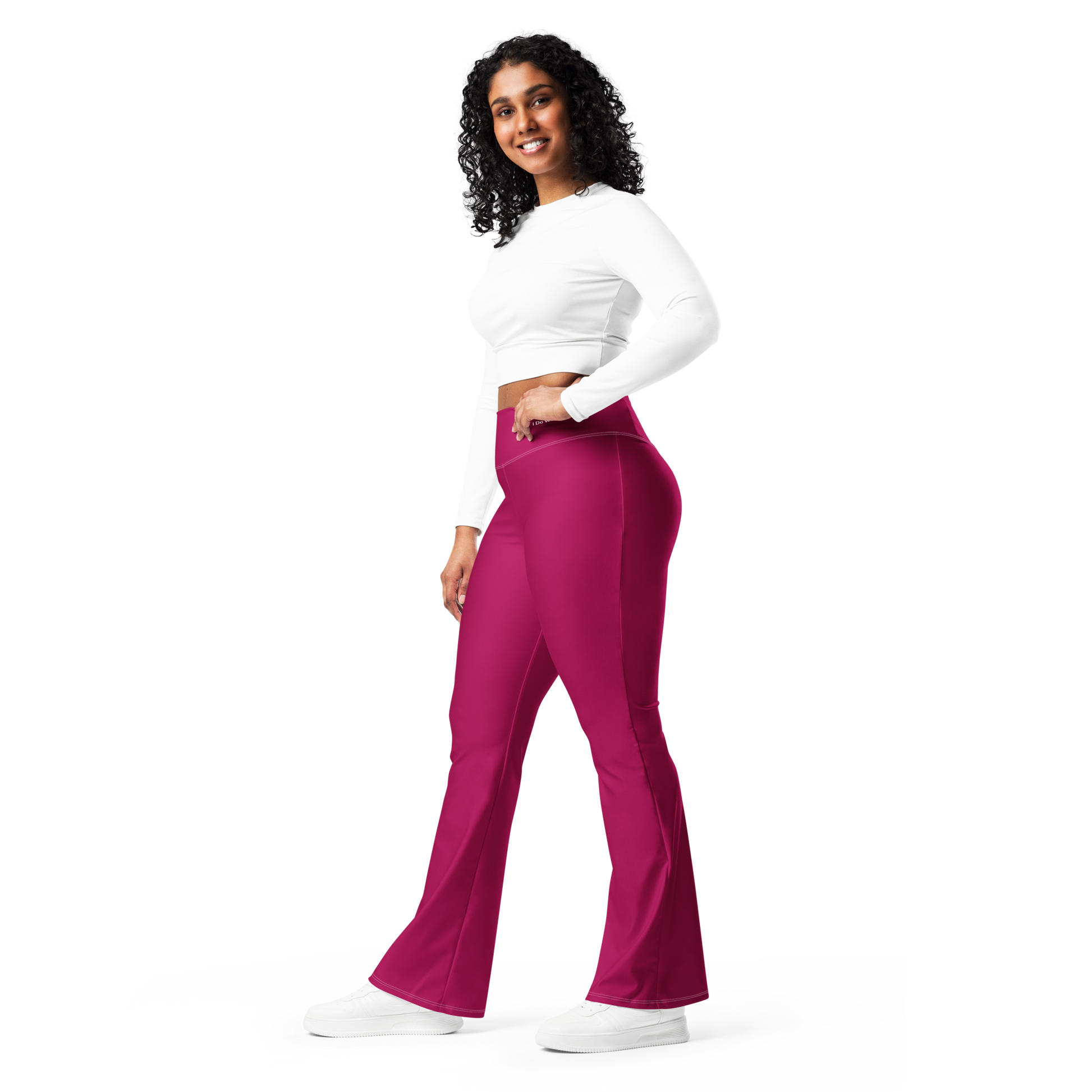 Flare leggings - Sleek Red Flare Leggings Refine Zone
