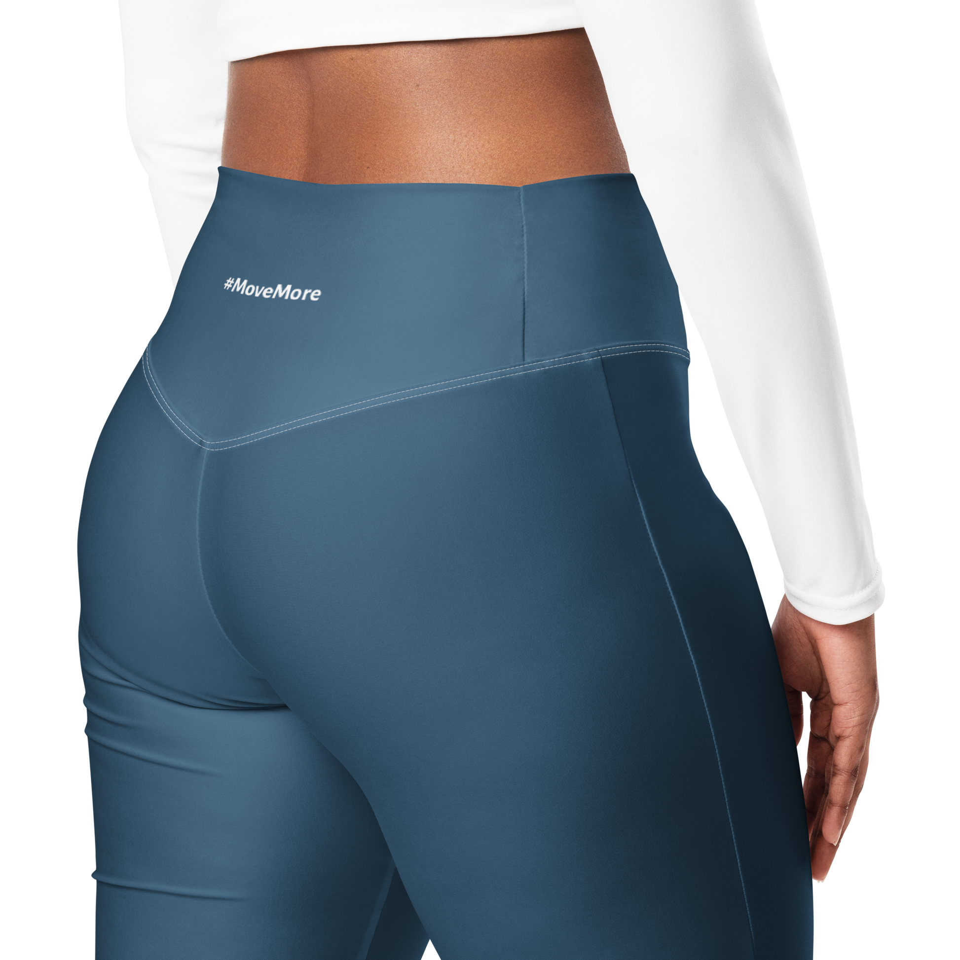 Flare leggings - Sleek Blue Flare Leggings Refine Zone