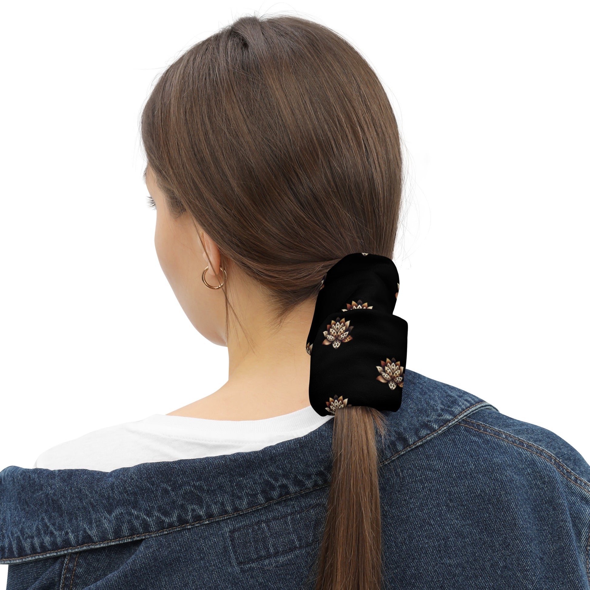 Neck Gaiter - Black - Wild Lotus Neck Gaiter Refine Zone