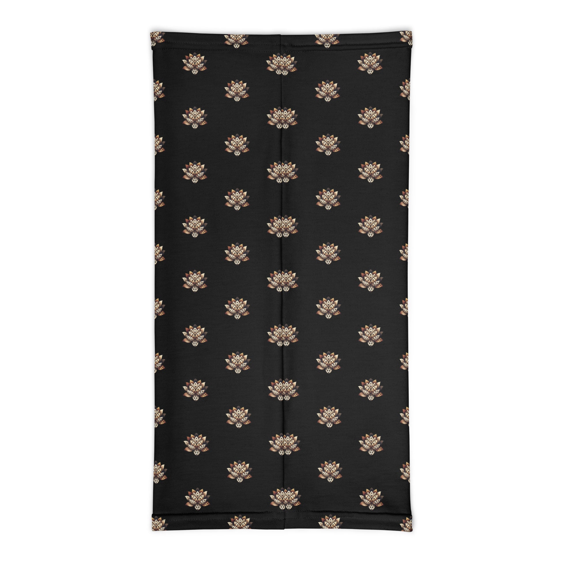 Neck Gaiter - Black - Wild Lotus Neck Gaiter Refine Zone