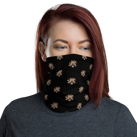 Neck Gaiter - Black - Wild Lotus Neck Gaiter Refine Zone Default Title