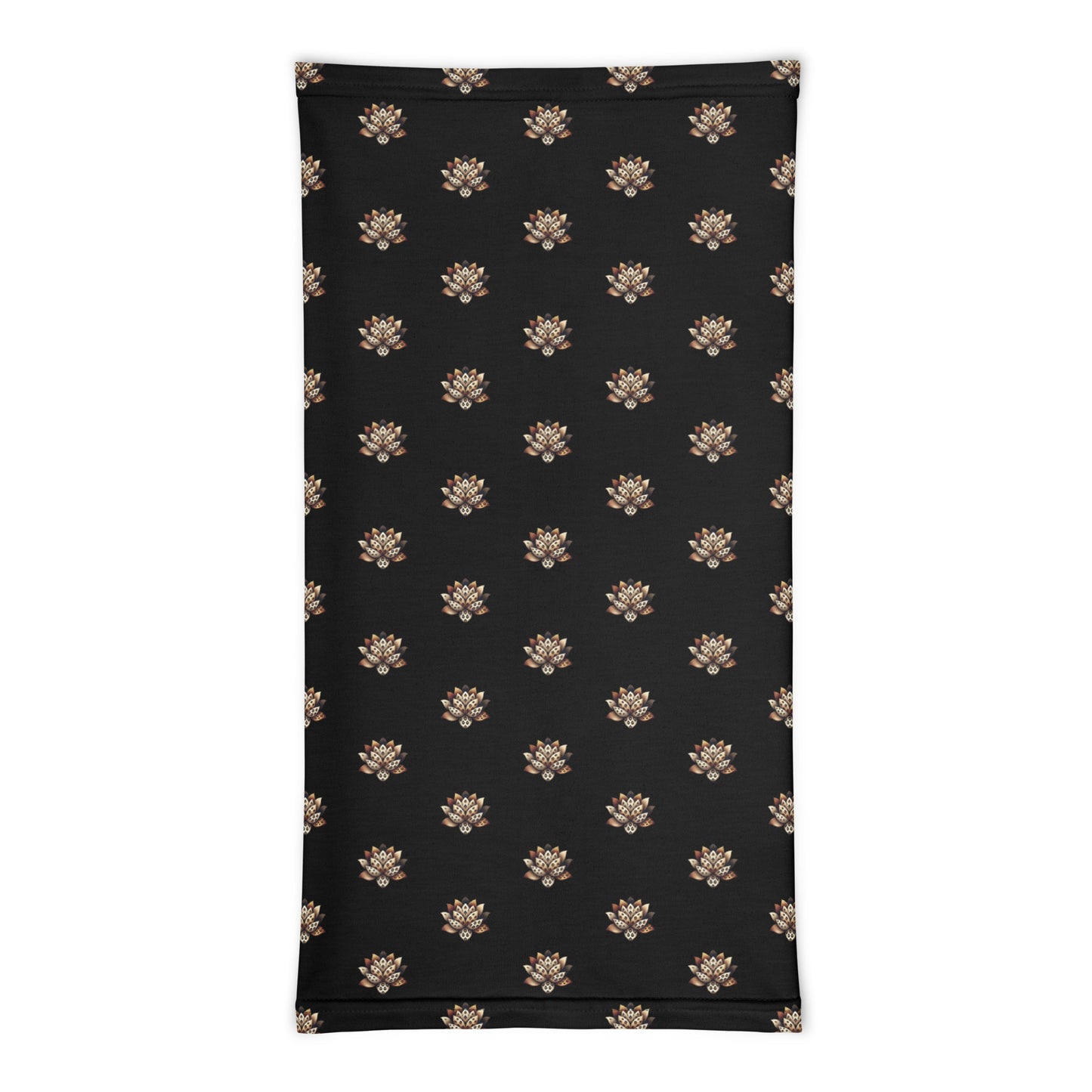 Neck Gaiter - Black - Wild Lotus Neck Gaiter Refine Zone