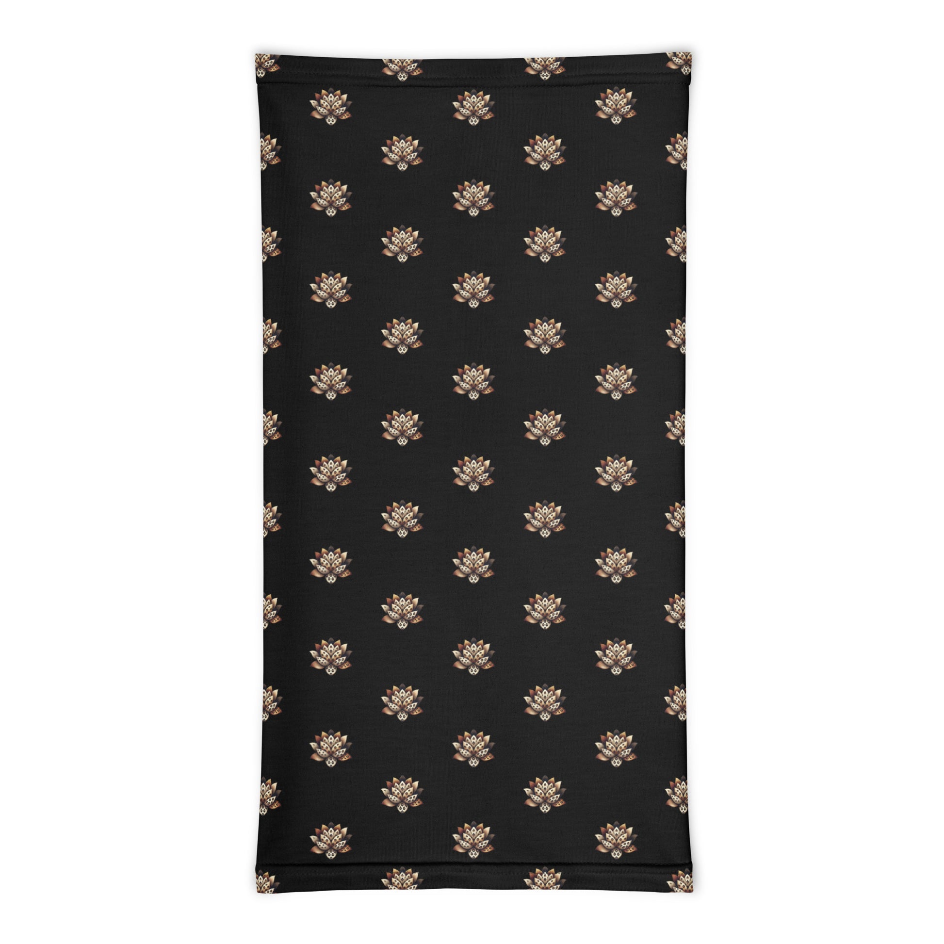 Neck Gaiter - Black - Wild Lotus Neck Gaiter Refine Zone