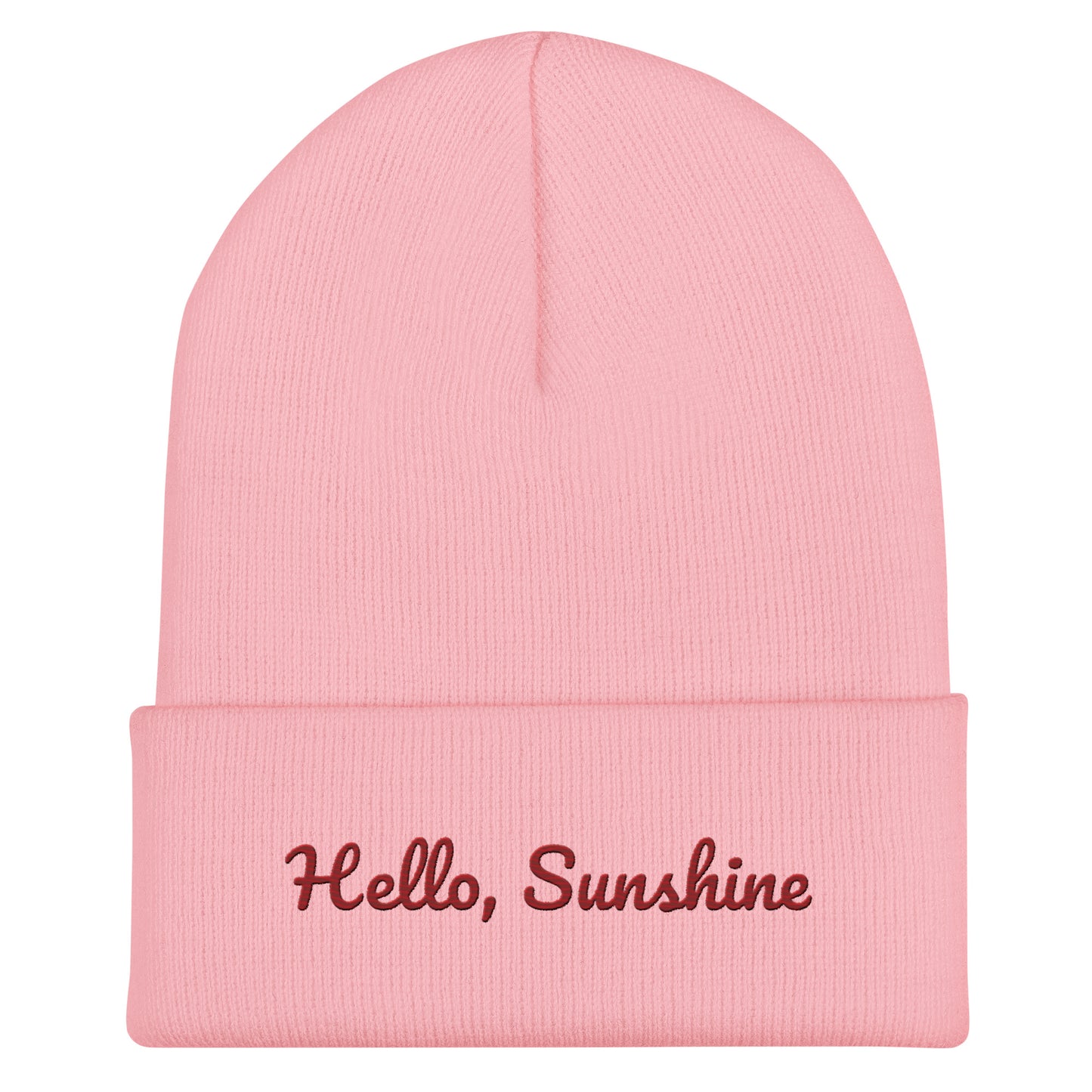 Cuffed Beanie - Hello Sunshine Beanies Refine Zone Baby Pink