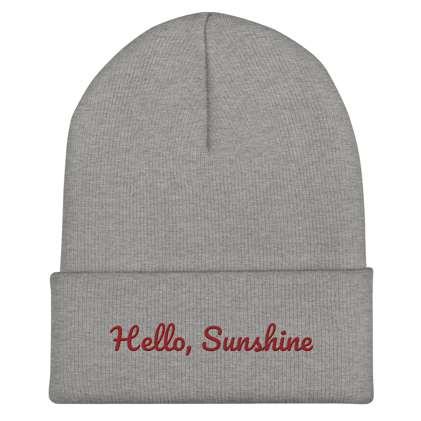 Cuffed Beanie - Hello Sunshine Beanies Refine Zone Heather Grey