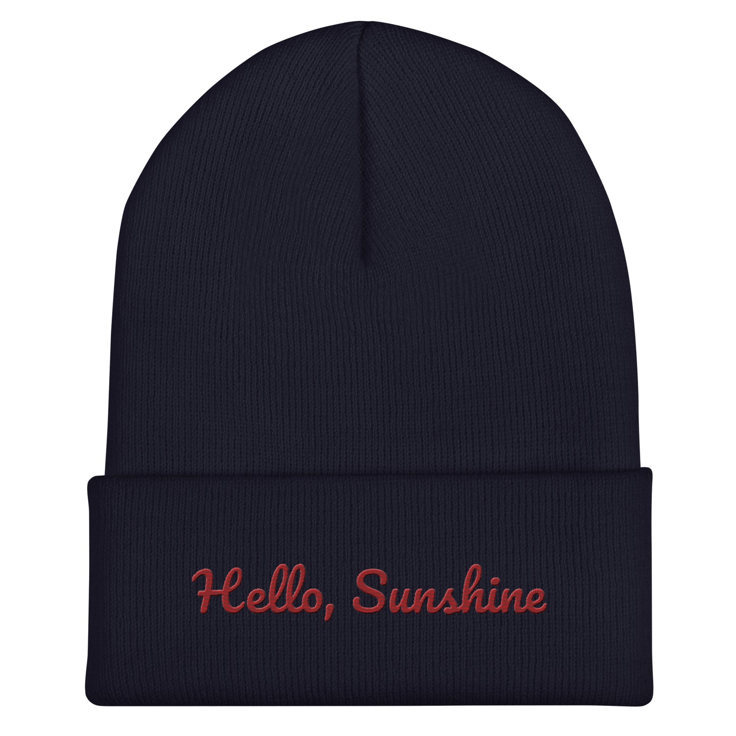 Cuffed Beanie - Hello Sunshine Beanies Refine Zone Navy