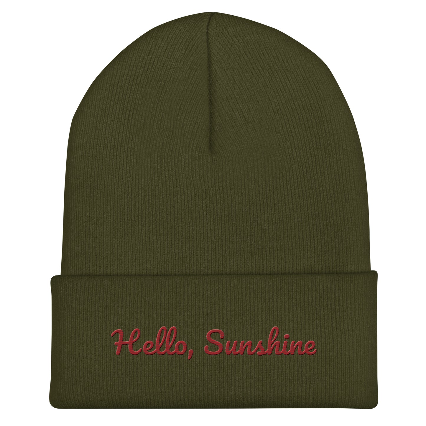 Cuffed Beanie - Hello Sunshine Beanies Refine Zone Olive