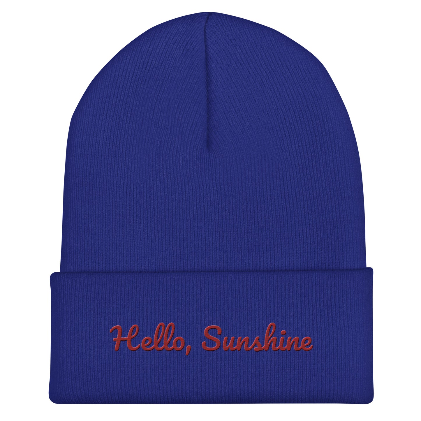 Cuffed Beanie - Hello Sunshine Beanies Refine Zone Royal