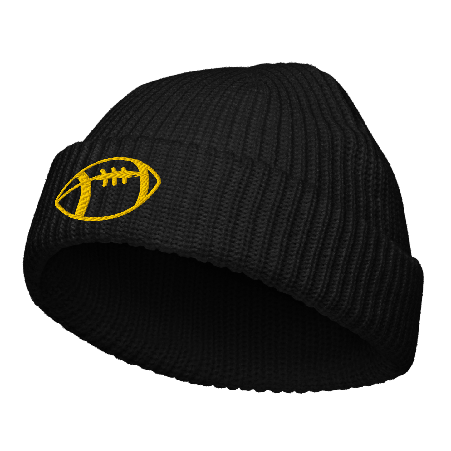 Fisherman beanie for Young Adult - American Football - Rugby Beanies Refine Zone Black