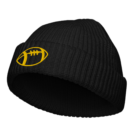 Fisherman beanie for Young Adult - American Football - Rugby Beanies Refine Zone Black