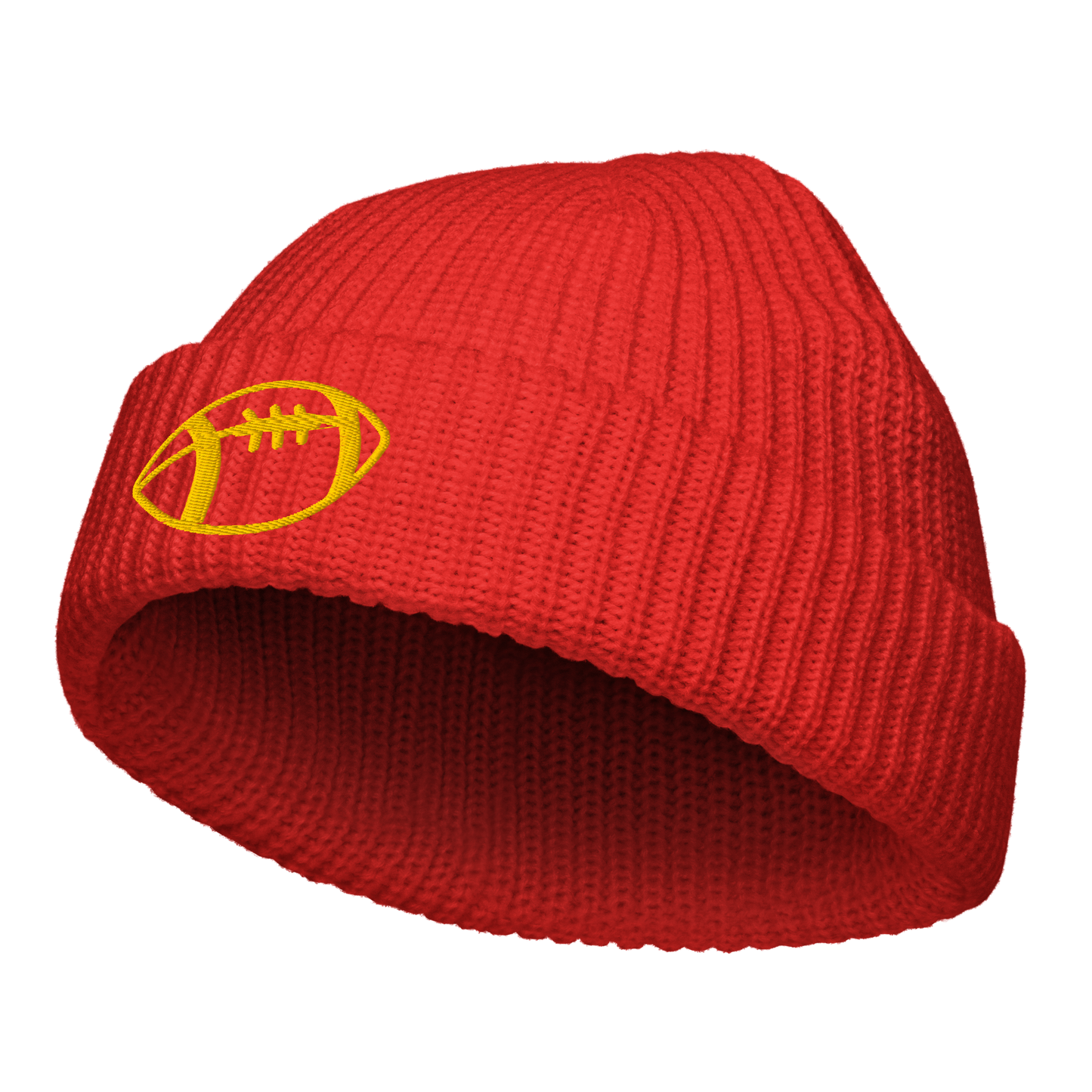 Fisherman beanie for Young Adult - American Football - Rugby Beanies Refine Zone Red