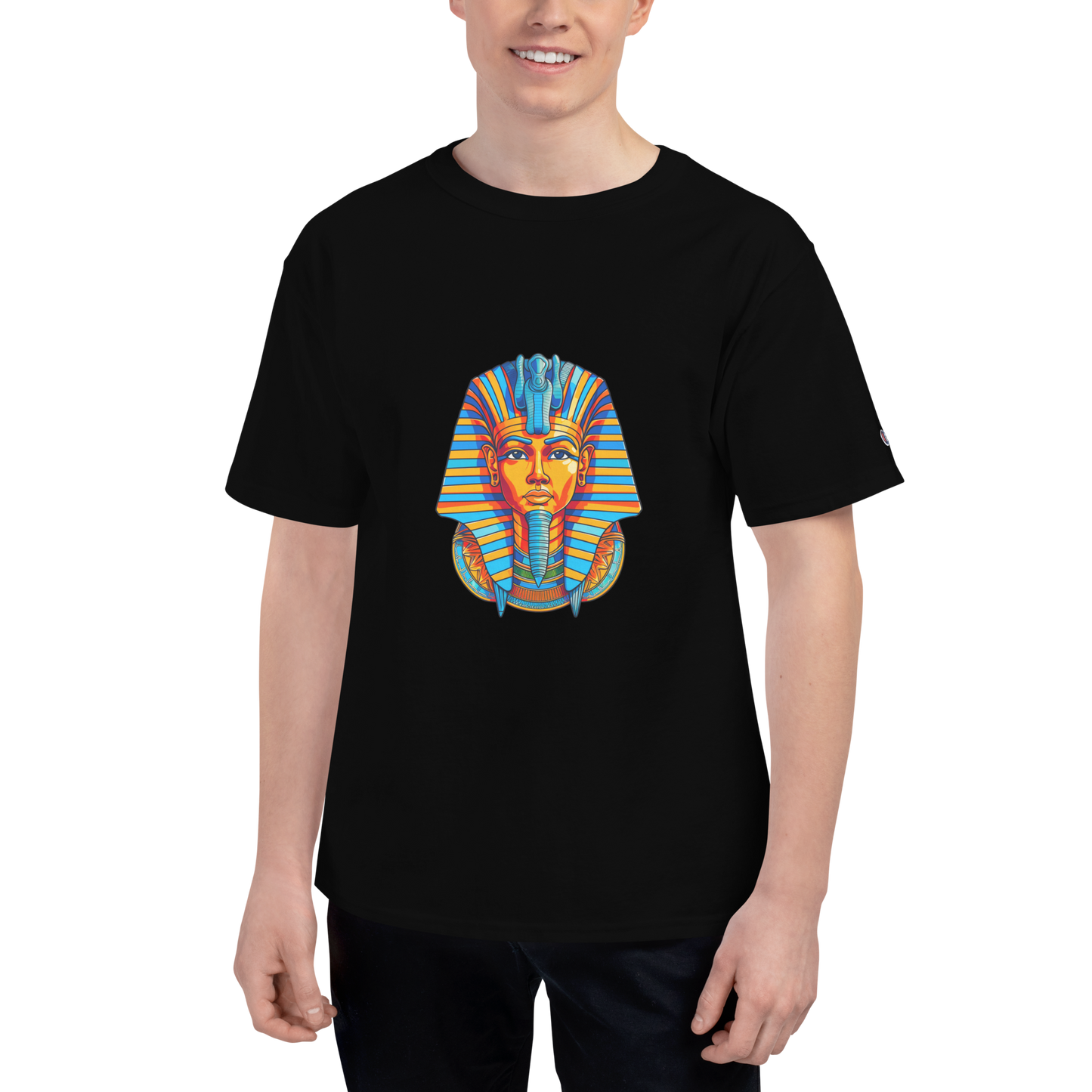 Men's Champion T-Shirt - Tutankhamun T-Shirt Refine Zone Black S