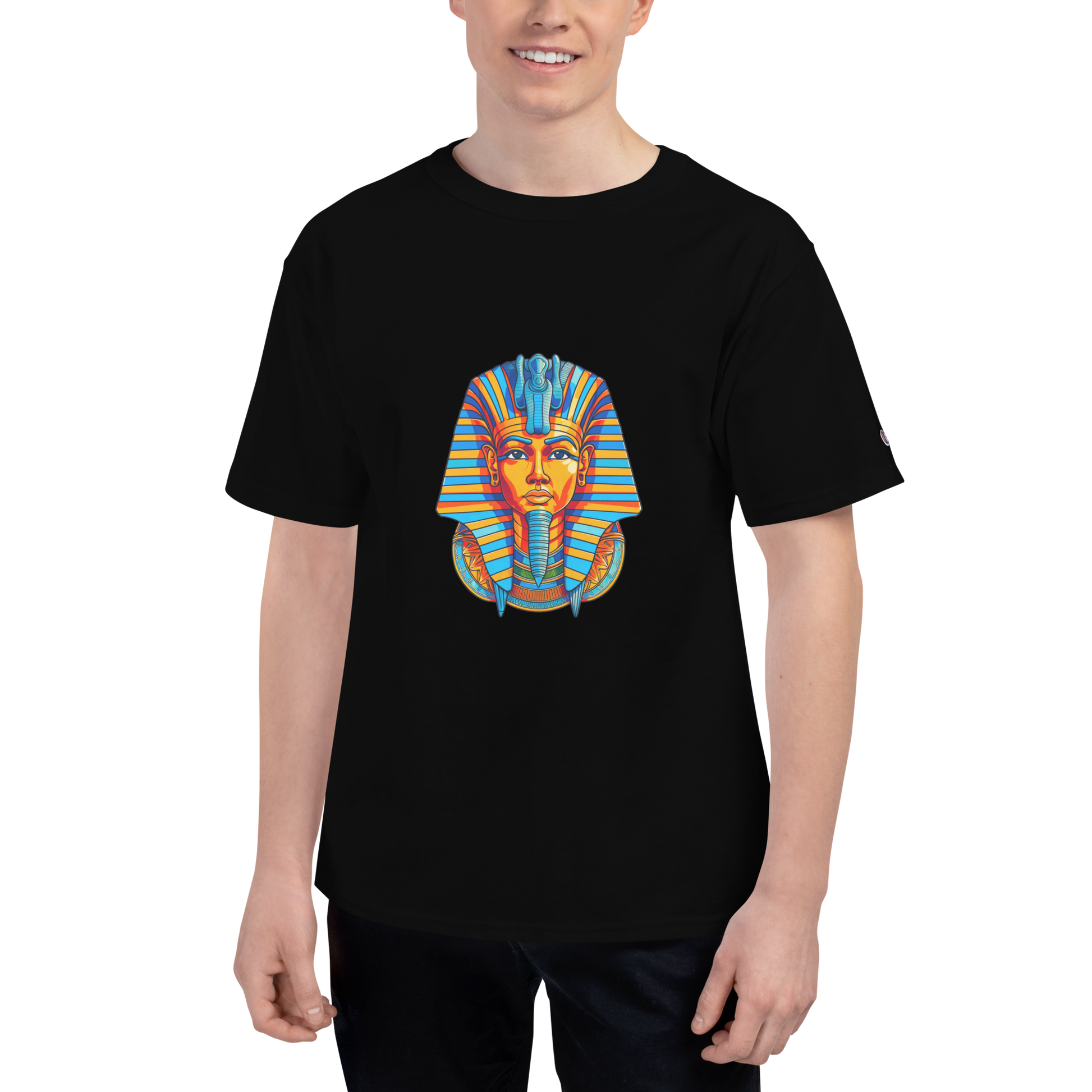 Men's Champion T-Shirt - Tutankhamun T-Shirt Refine Zone Black S