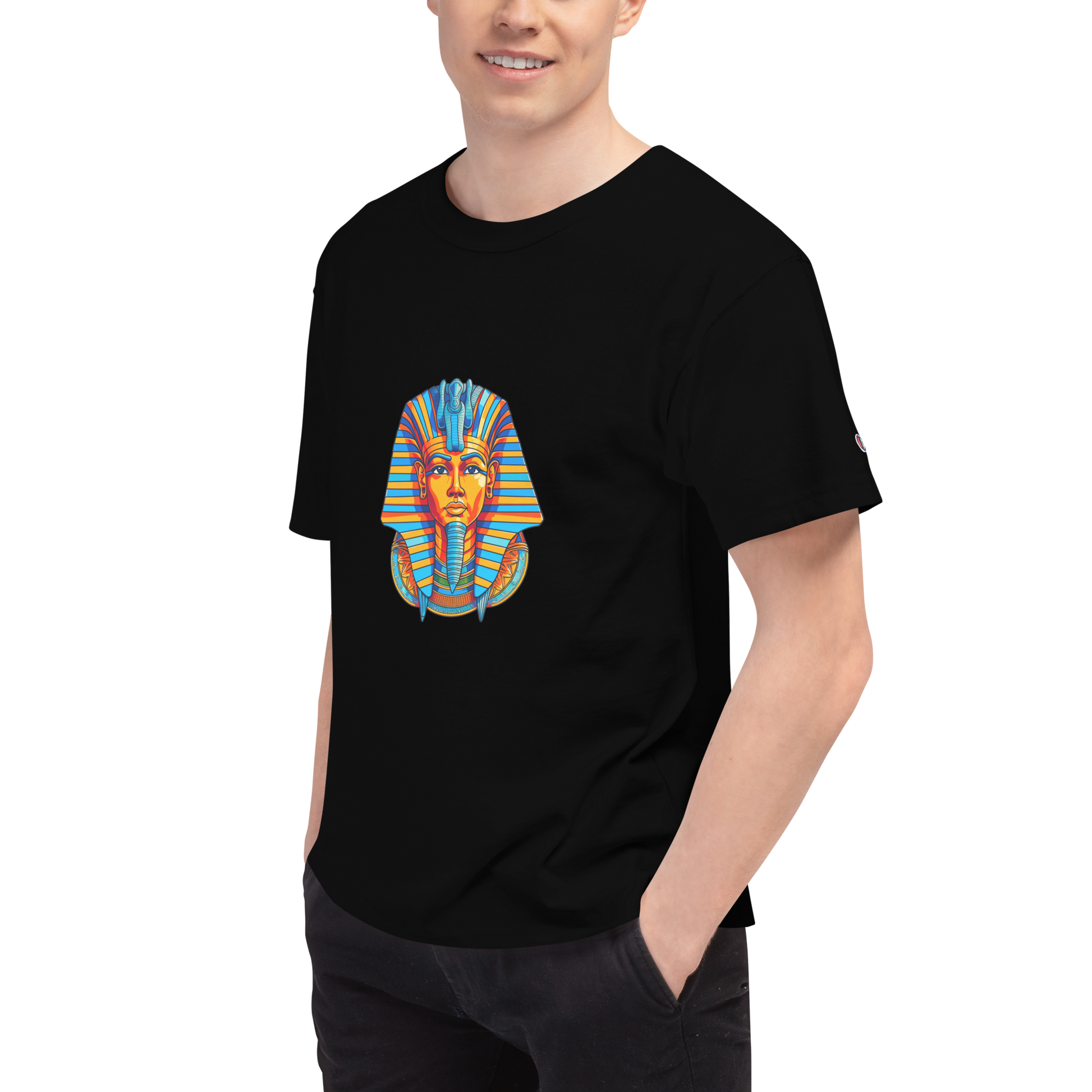Men's Champion T-Shirt - Tutankhamun T-Shirt Refine Zone