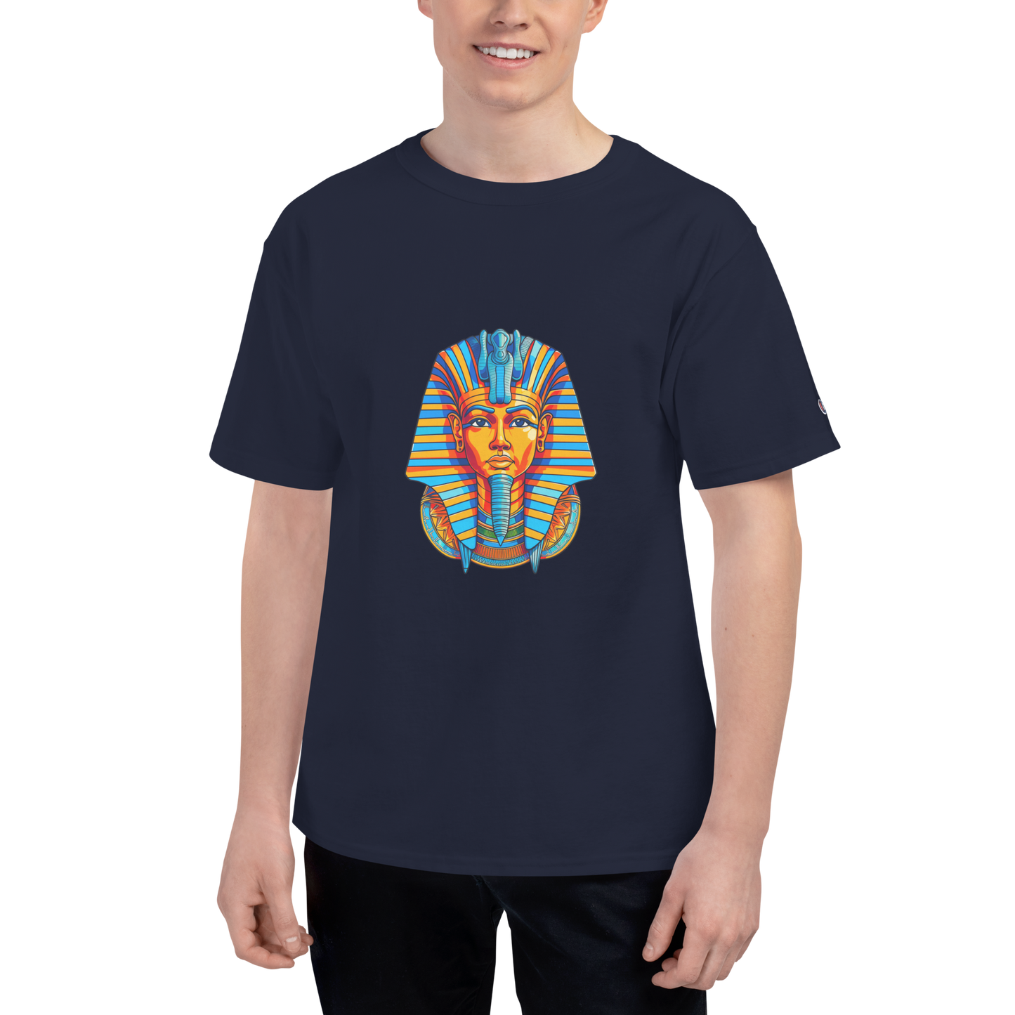 Men's Champion T-Shirt - Tutankhamun T-Shirt Refine Zone Navy S