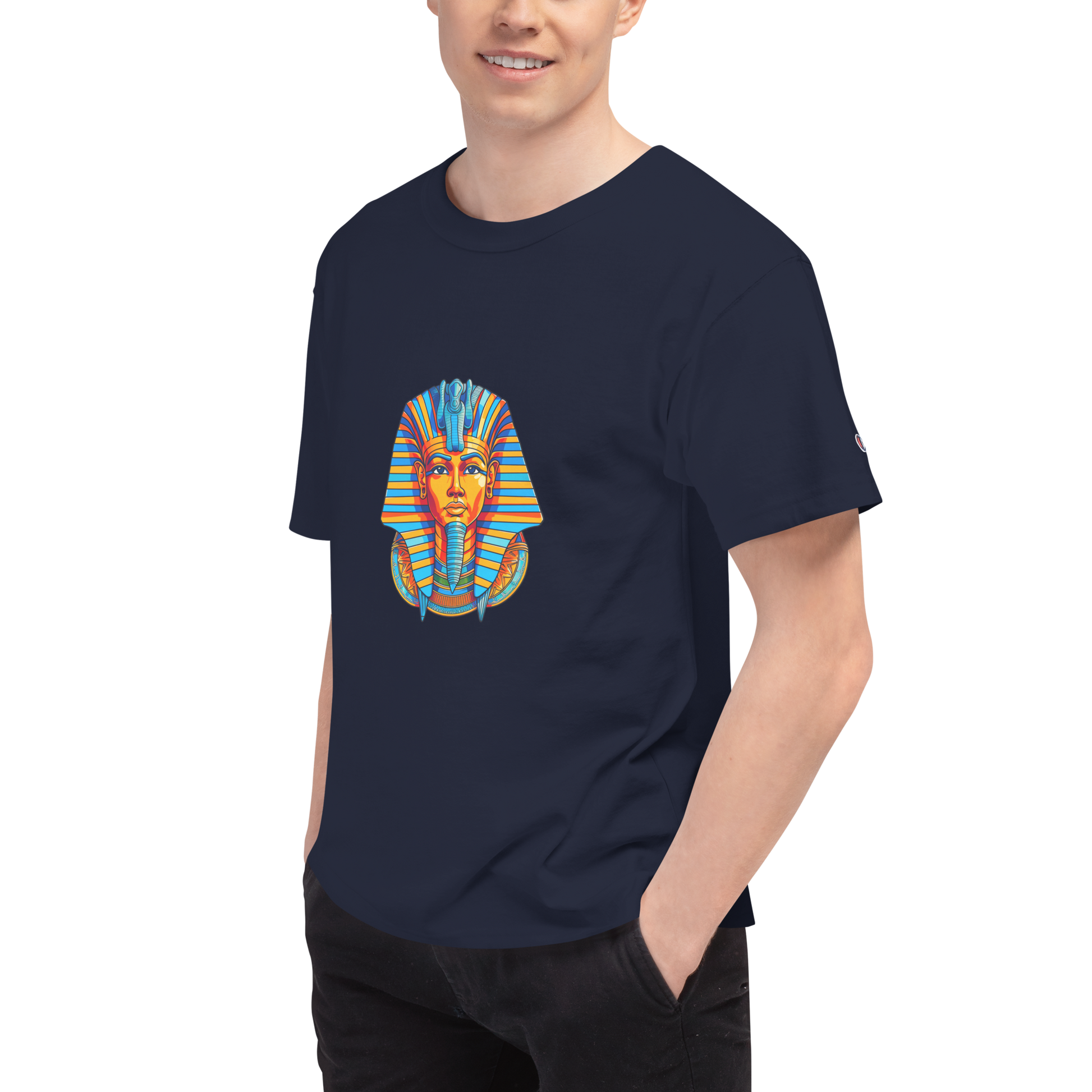 Men's Champion T-Shirt - Tutankhamun T-Shirt Refine Zone