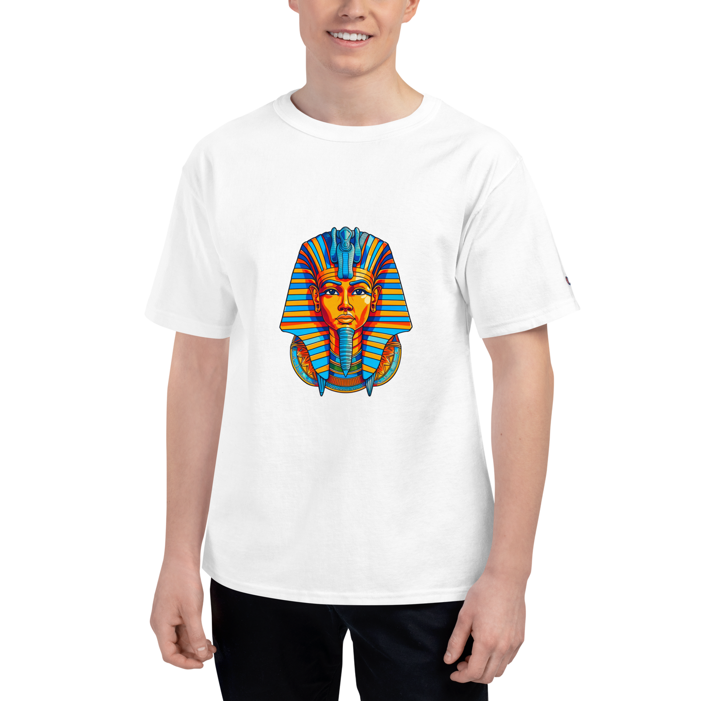 Men's Champion T-Shirt - Tutankhamun T-Shirt Refine Zone White S