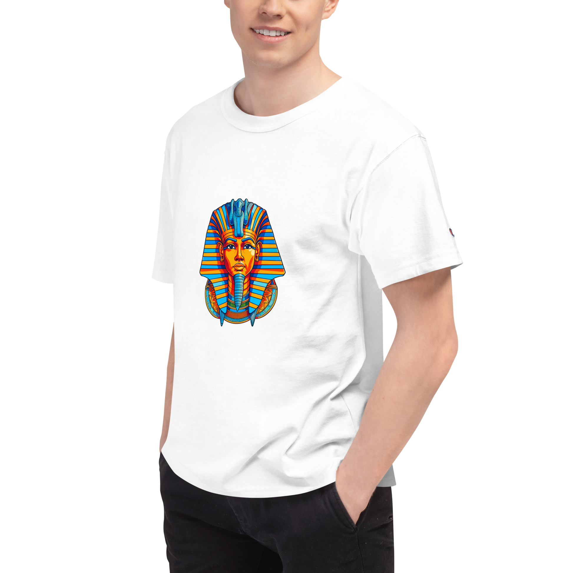 Men's Champion T-Shirt - Tutankhamun T-Shirt Refine Zone