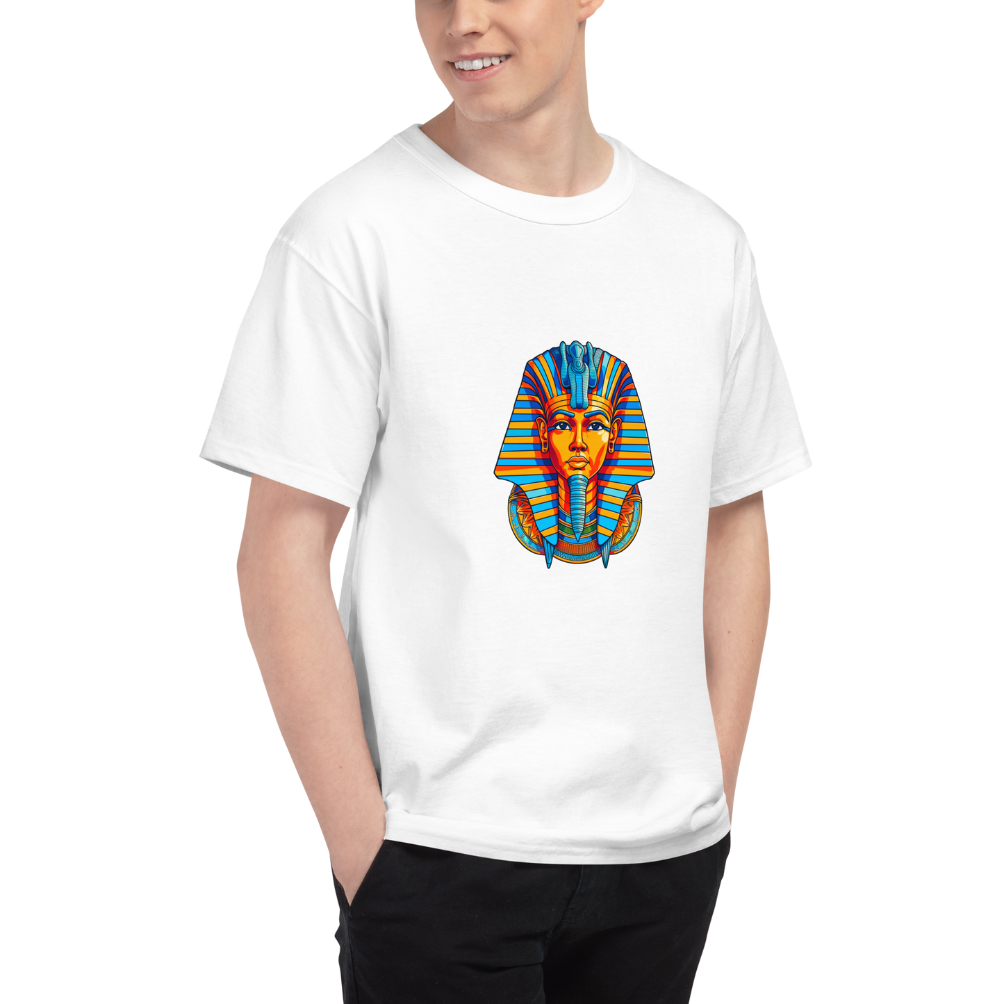 Men's Champion T-Shirt - Tutankhamun T-Shirt Refine Zone
