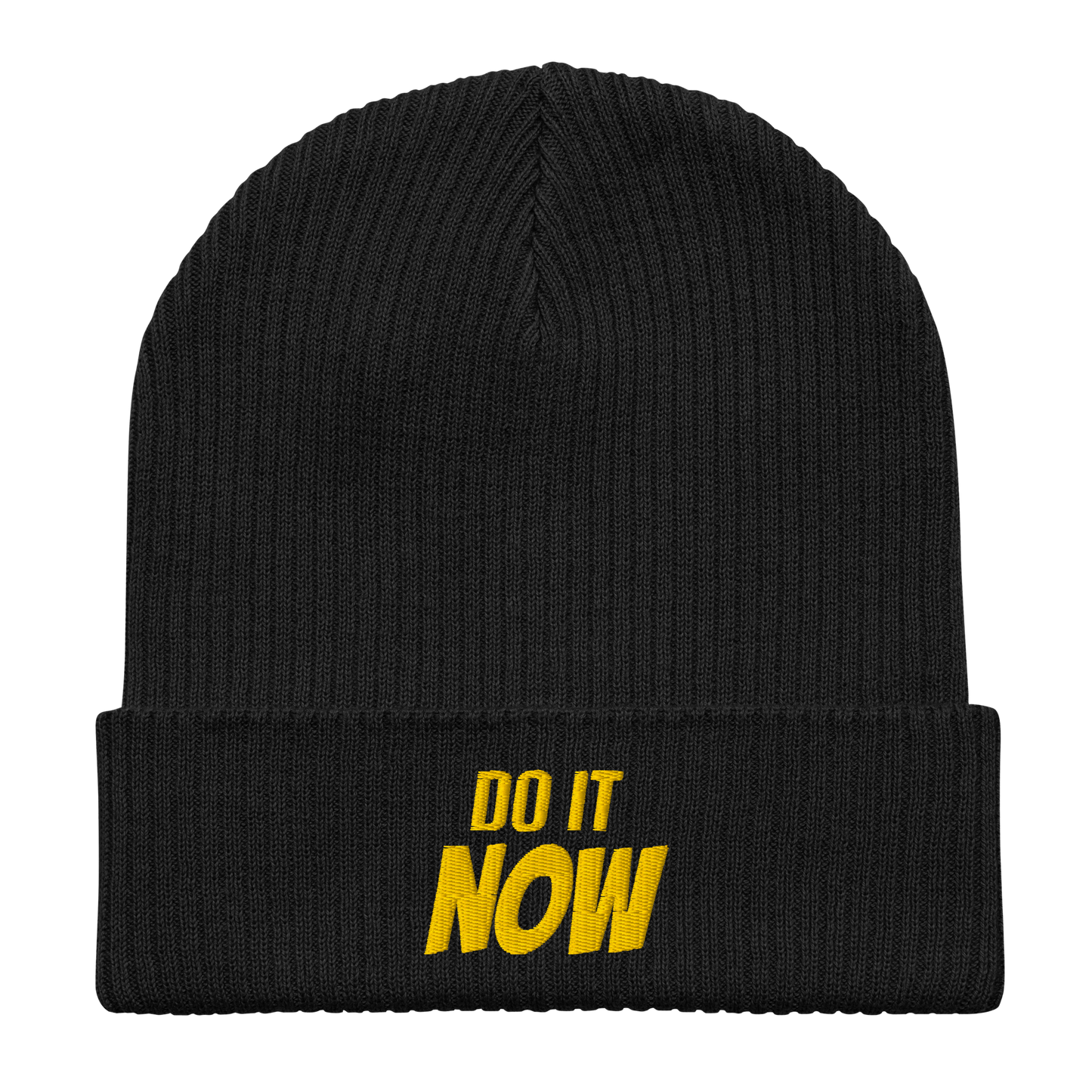 Eco-friendly 100% Organic Cotton Ribbed Cuffed Beanie - Do It Now Beanies Refine Zone