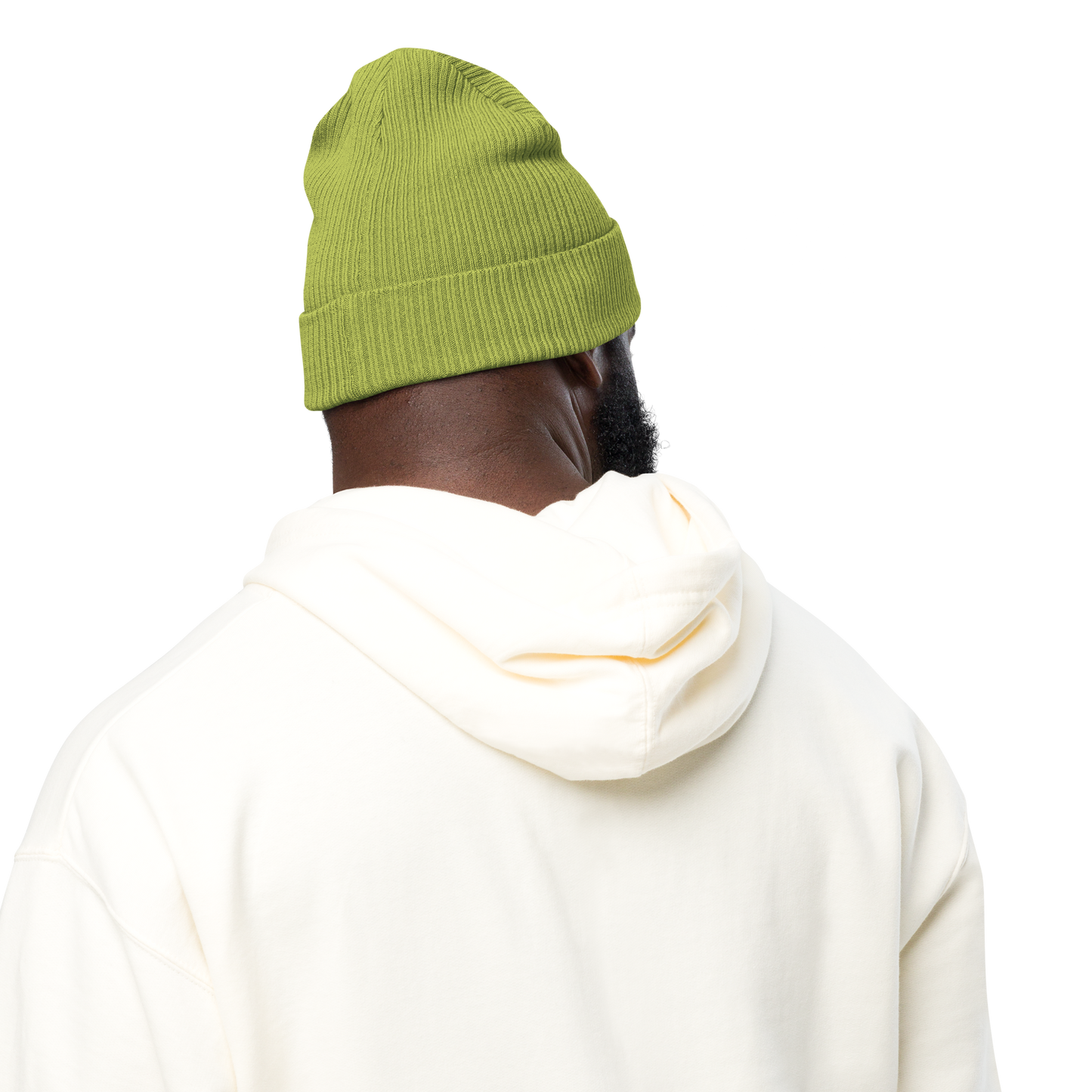 Eco-friendly 100% Organic Cotton Ribbed Cuffed Beanie - Easily Distracted by Dogs Beanies Refine Zone