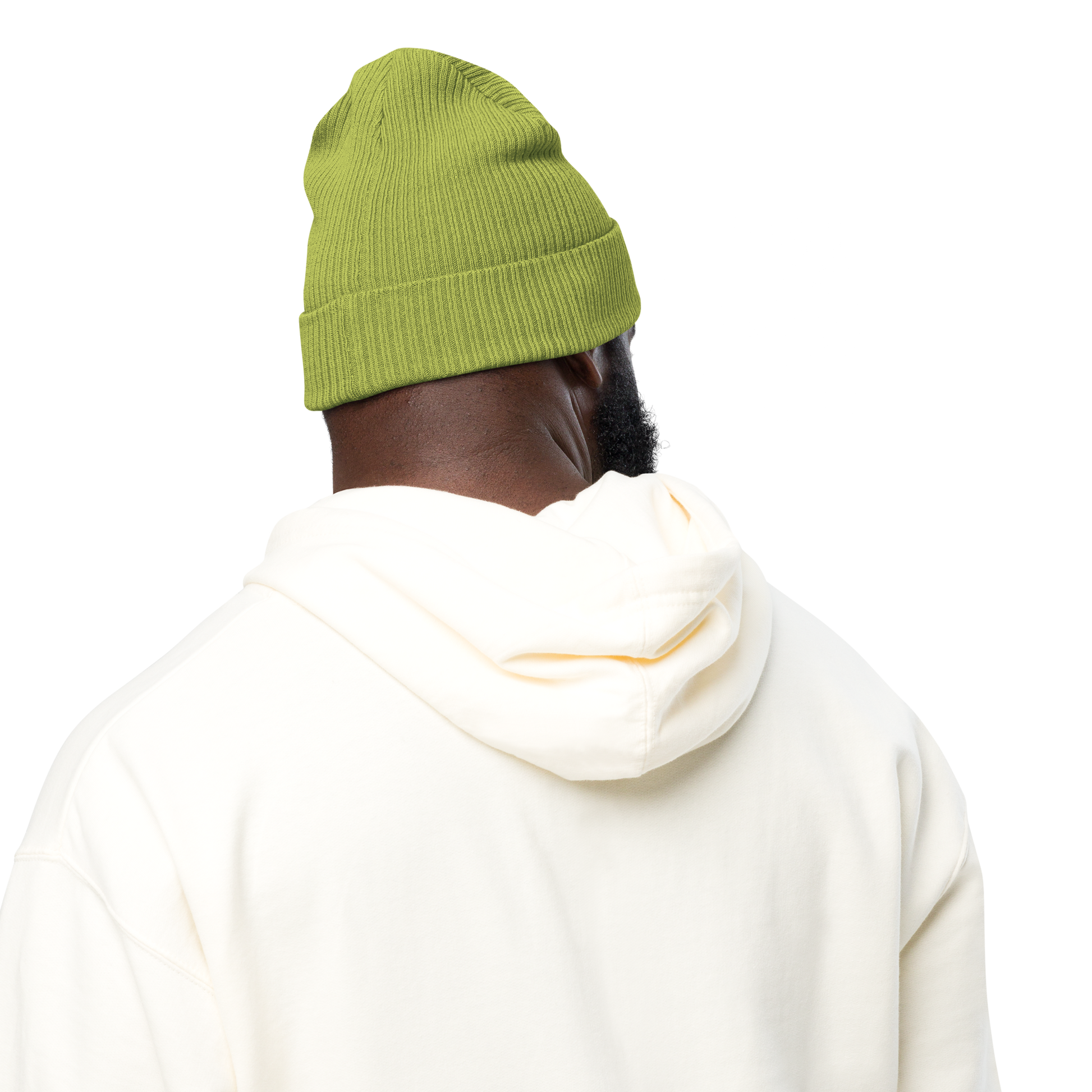 Eco-friendly 100% Organic Cotton Ribbed Cuffed Beanie - Easily Distracted by Dogs Beanies Refine Zone