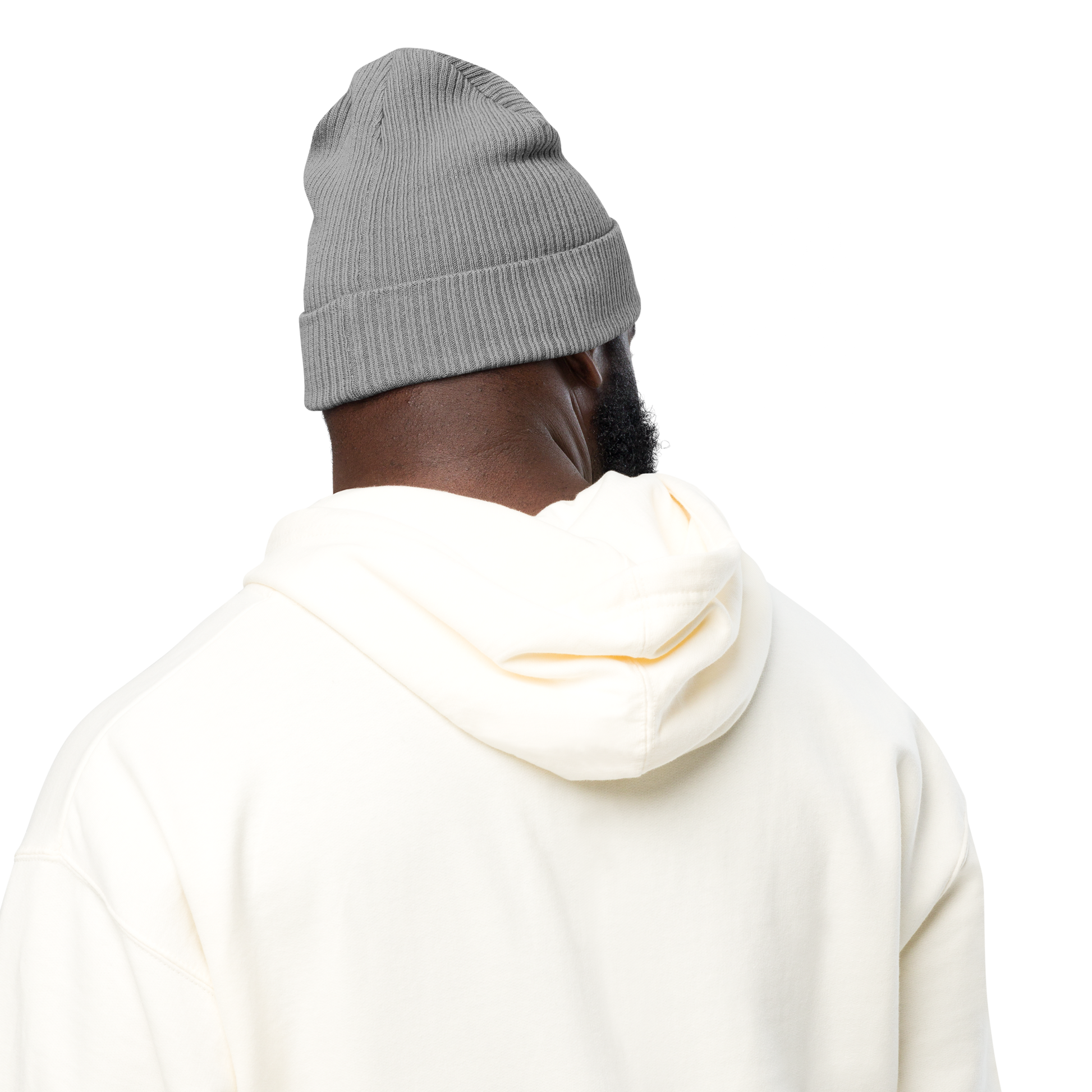 Eco-friendly 100% Organic Cotton Ribbed Cuffed Beanie - Easily Distracted by Dogs Beanies Refine Zone