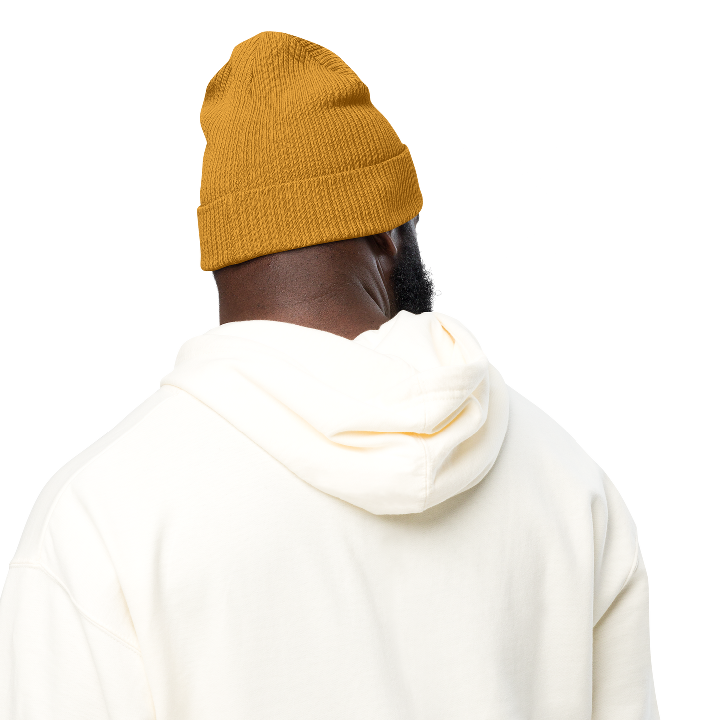Eco-friendly 100% Organic Cotton Ribbed Cuffed Beanie - Easily Distracted by Dogs Beanies Refine Zone