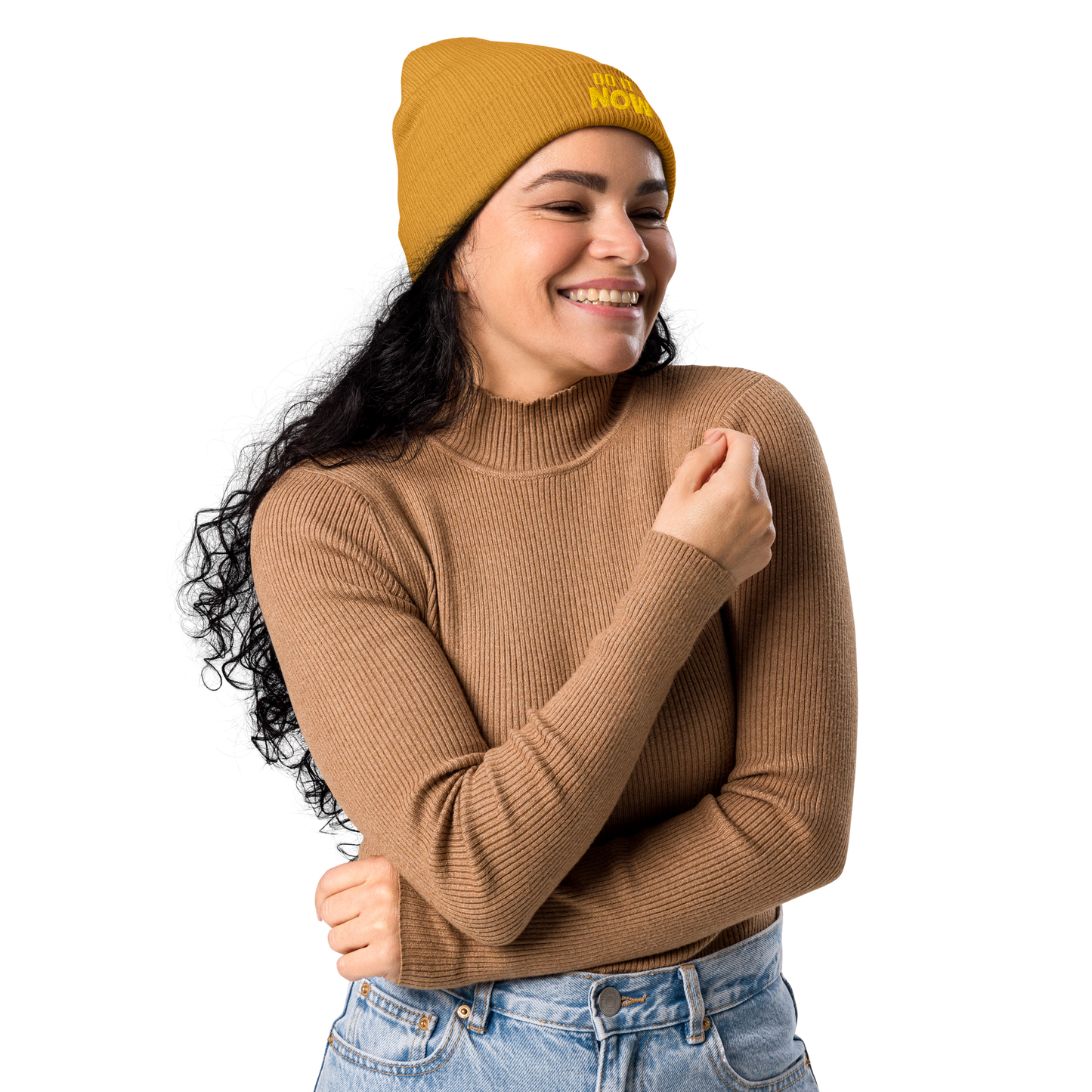 Eco-friendly 100% Organic Cotton Ribbed Cuffed Beanie - Do It Now Beanies Refine Zone