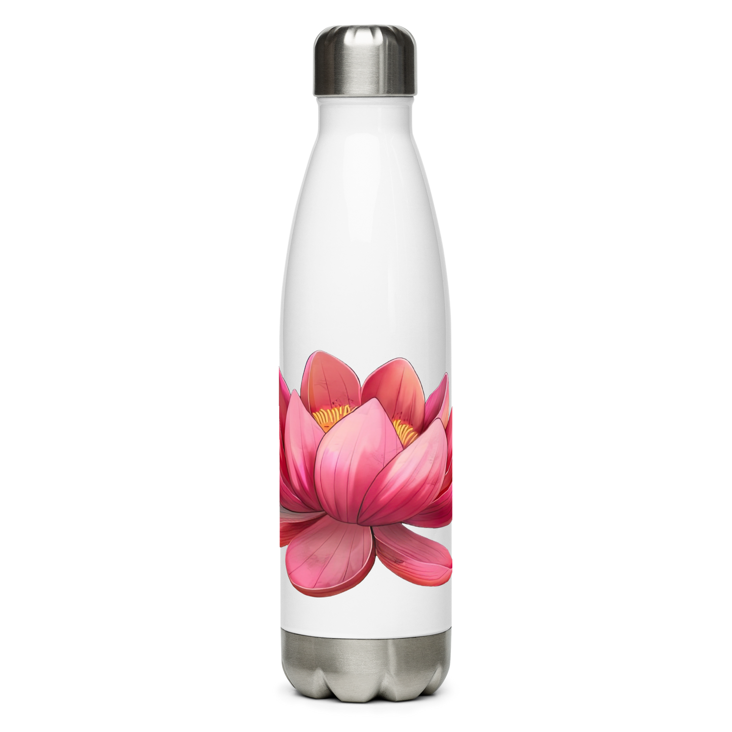 Stainless steel water bottle - Lotus Water Bottle Refine Zone White