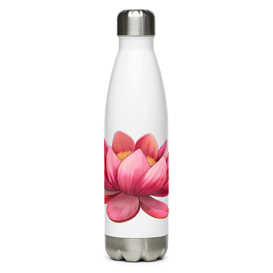 Stainless steel water bottle - Lotus Water Bottle Refine Zone White