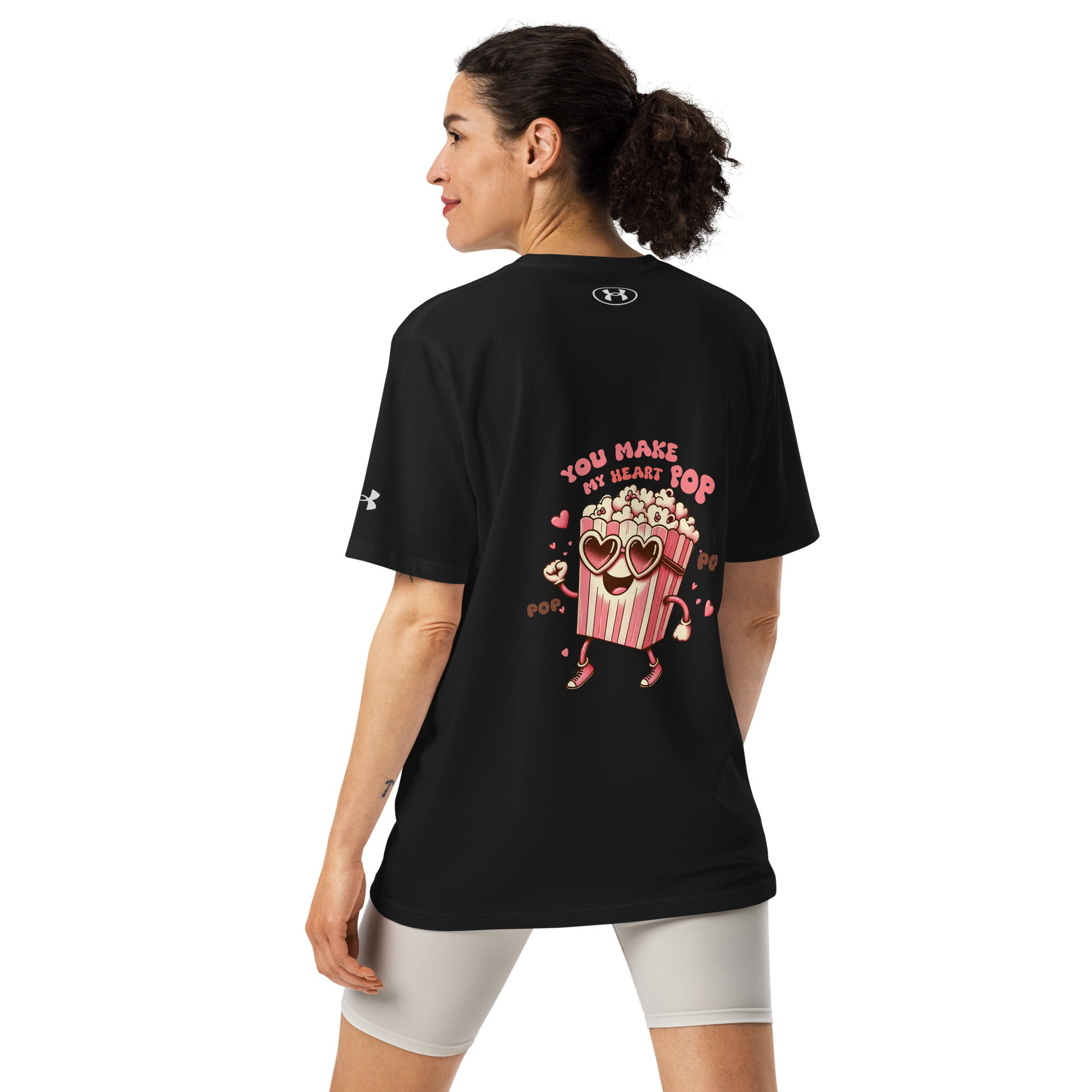 Under ArmourⓇ athletic t-shirt - Limited Edition - My Heart Pop - Back T-Shirt Refine Zone