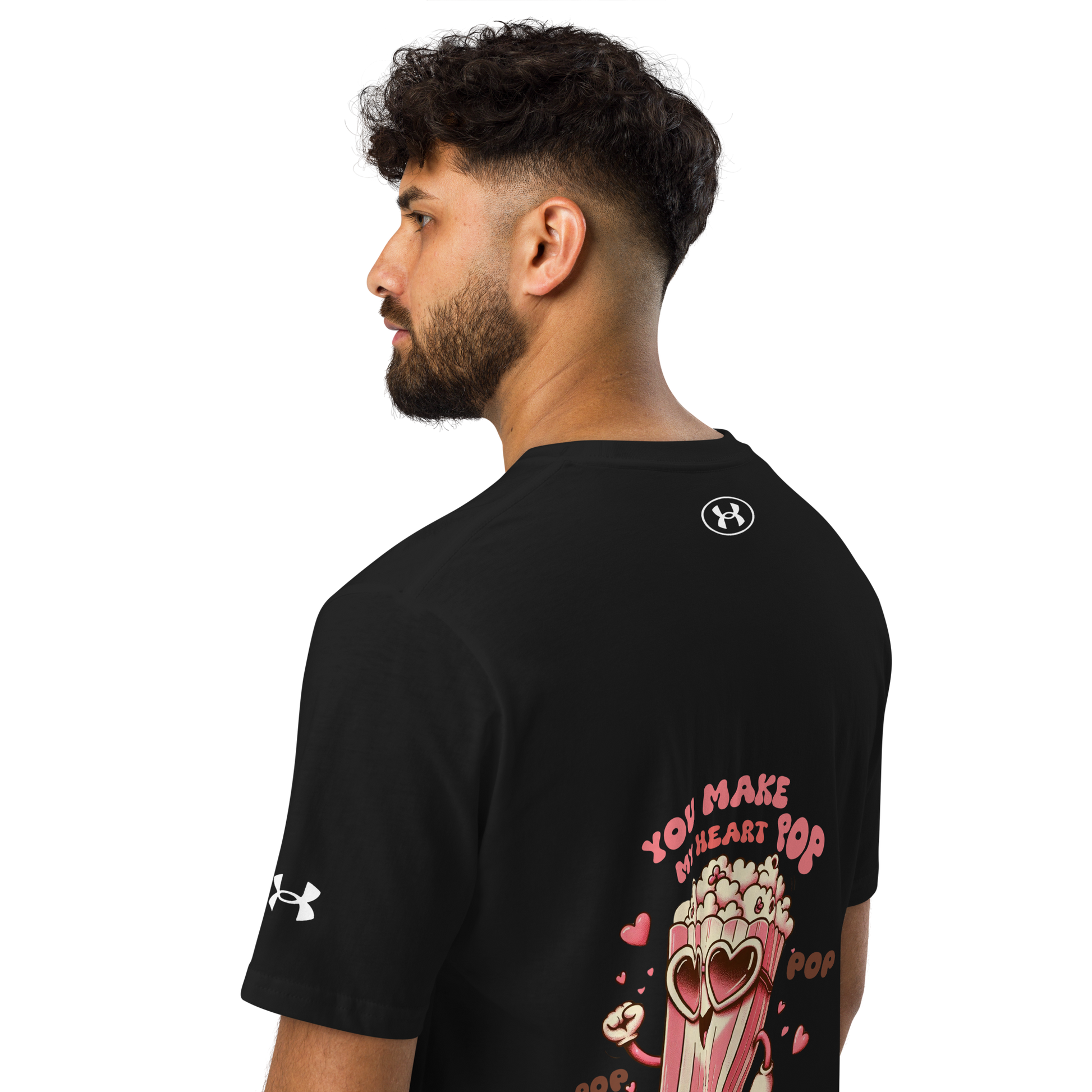 Under ArmourⓇ athletic t-shirt - Limited Edition - My Heart Pop - Back T-Shirt Refine Zone