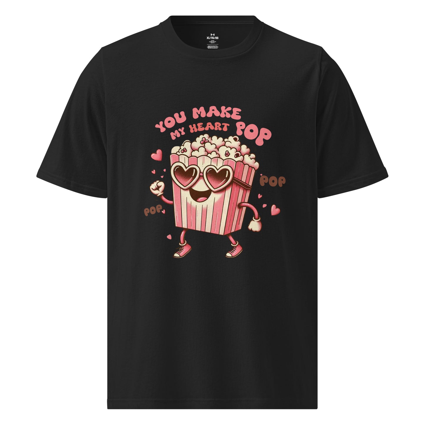 Under ArmourⓇ athletic t-shirt - Limited Edition - My Heart Pop - Front T-Shirt Refine Zone Black S