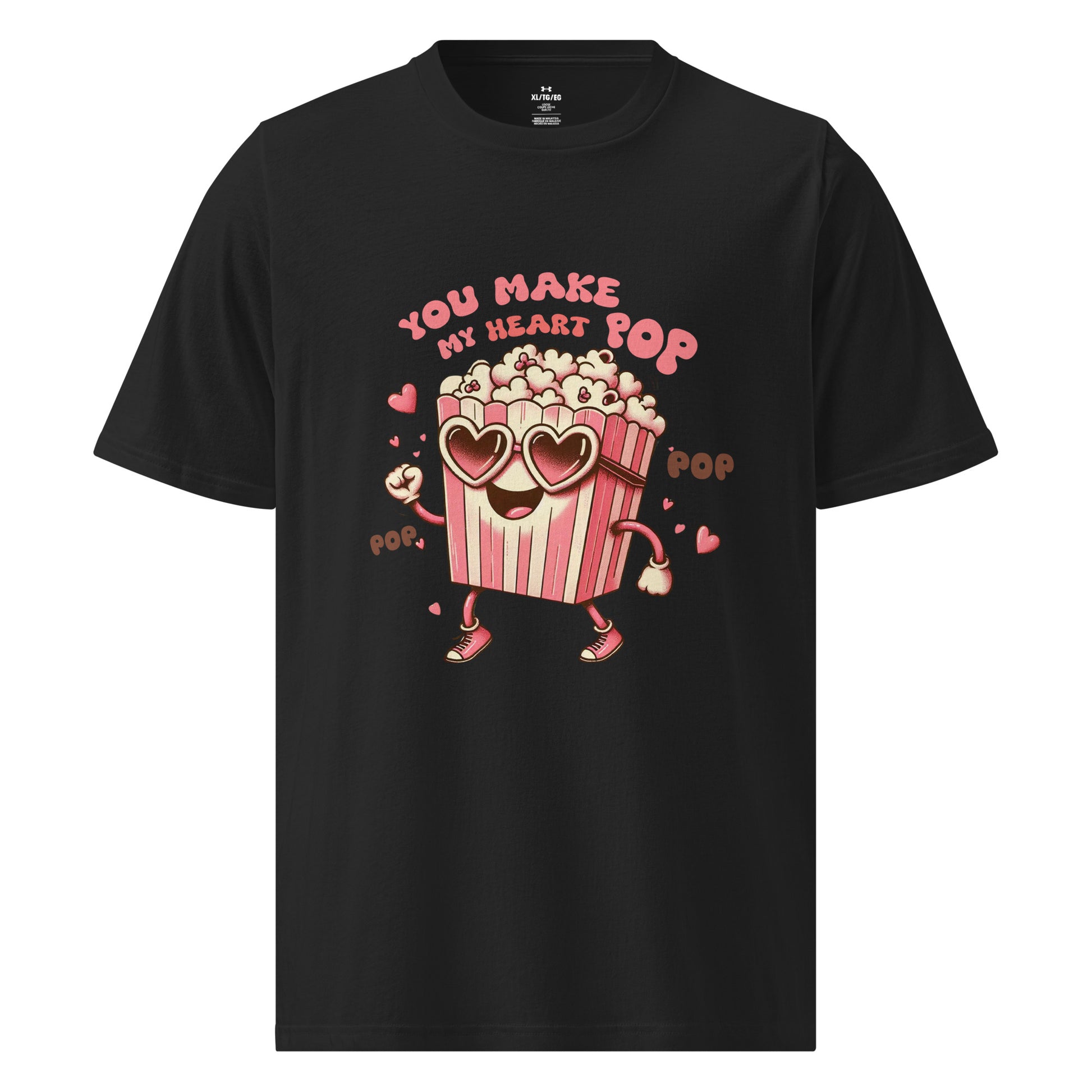Under ArmourⓇ athletic t-shirt - Limited Edition - My Heart Pop - Front T-Shirt Refine Zone Black S