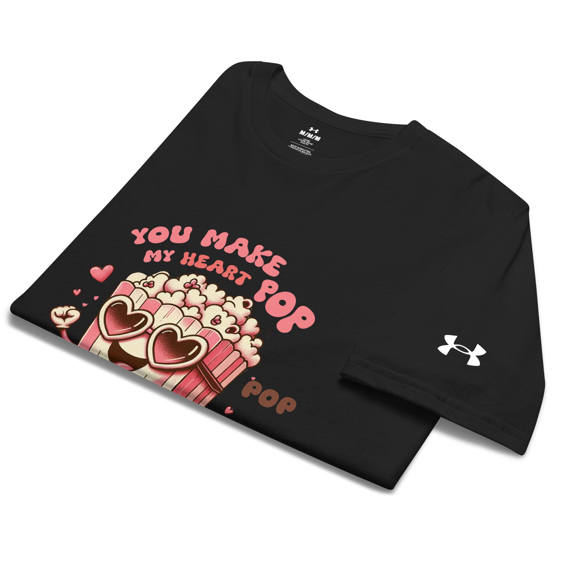 Under ArmourⓇ athletic t-shirt - Limited Edition - My Heart Pop - Front T-Shirt Refine Zone