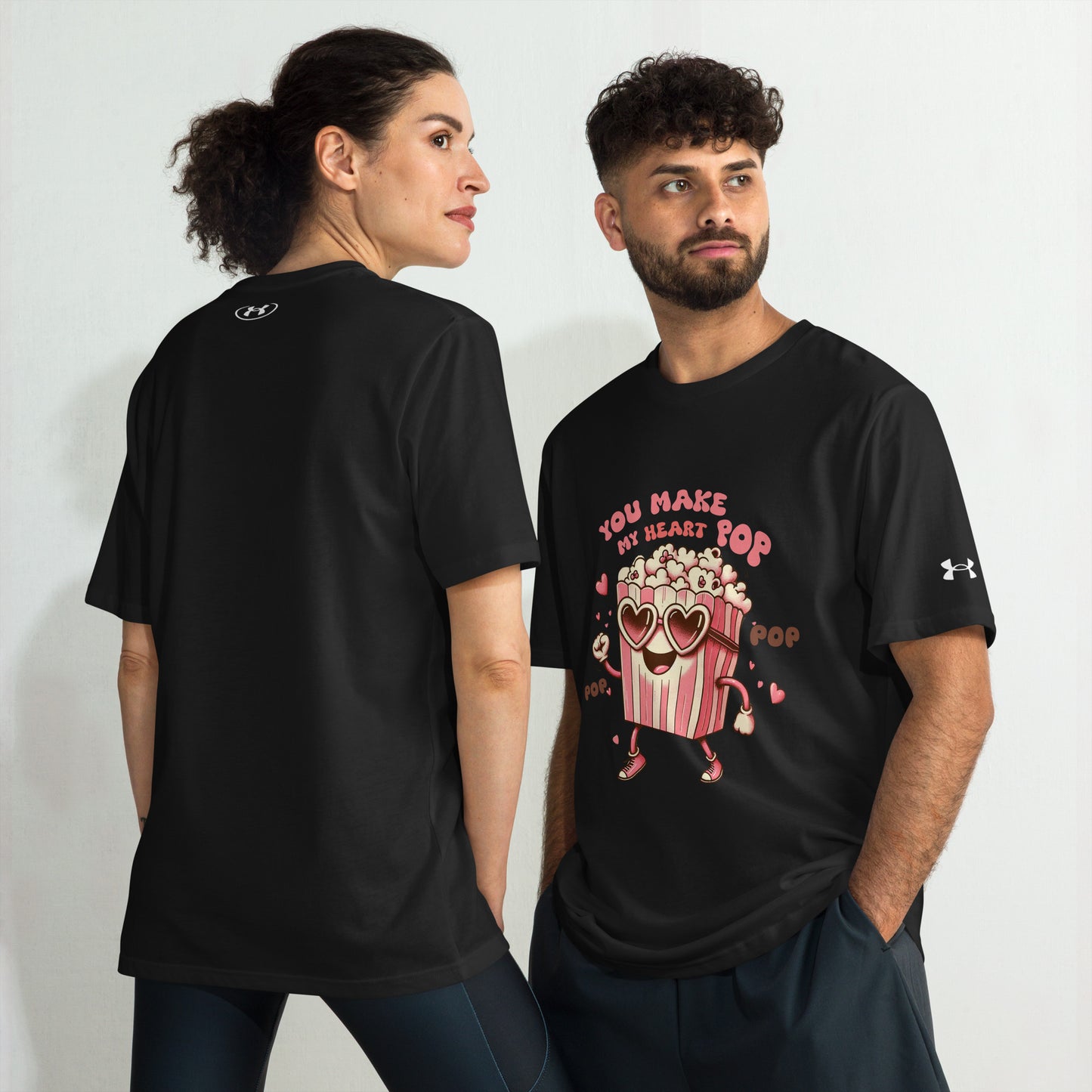 Under ArmourⓇ athletic t-shirt - Limited Edition - My Heart Pop - Front T-Shirt Refine Zone