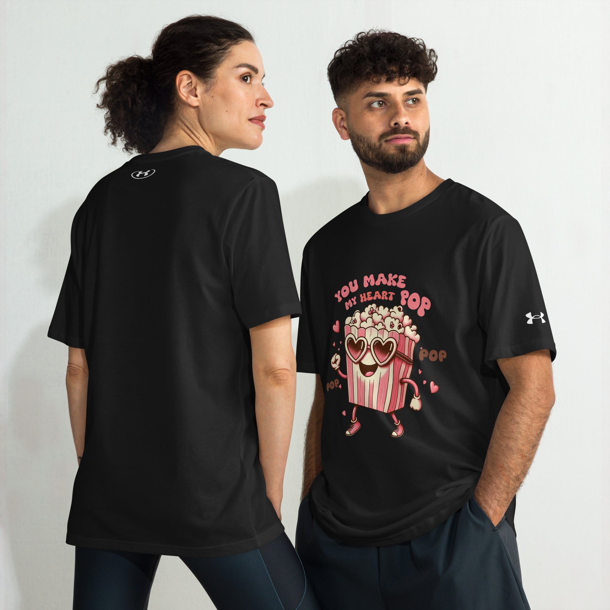 Under ArmourⓇ athletic t-shirt - Limited Edition - My Heart Pop - Front T-Shirt Refine Zone