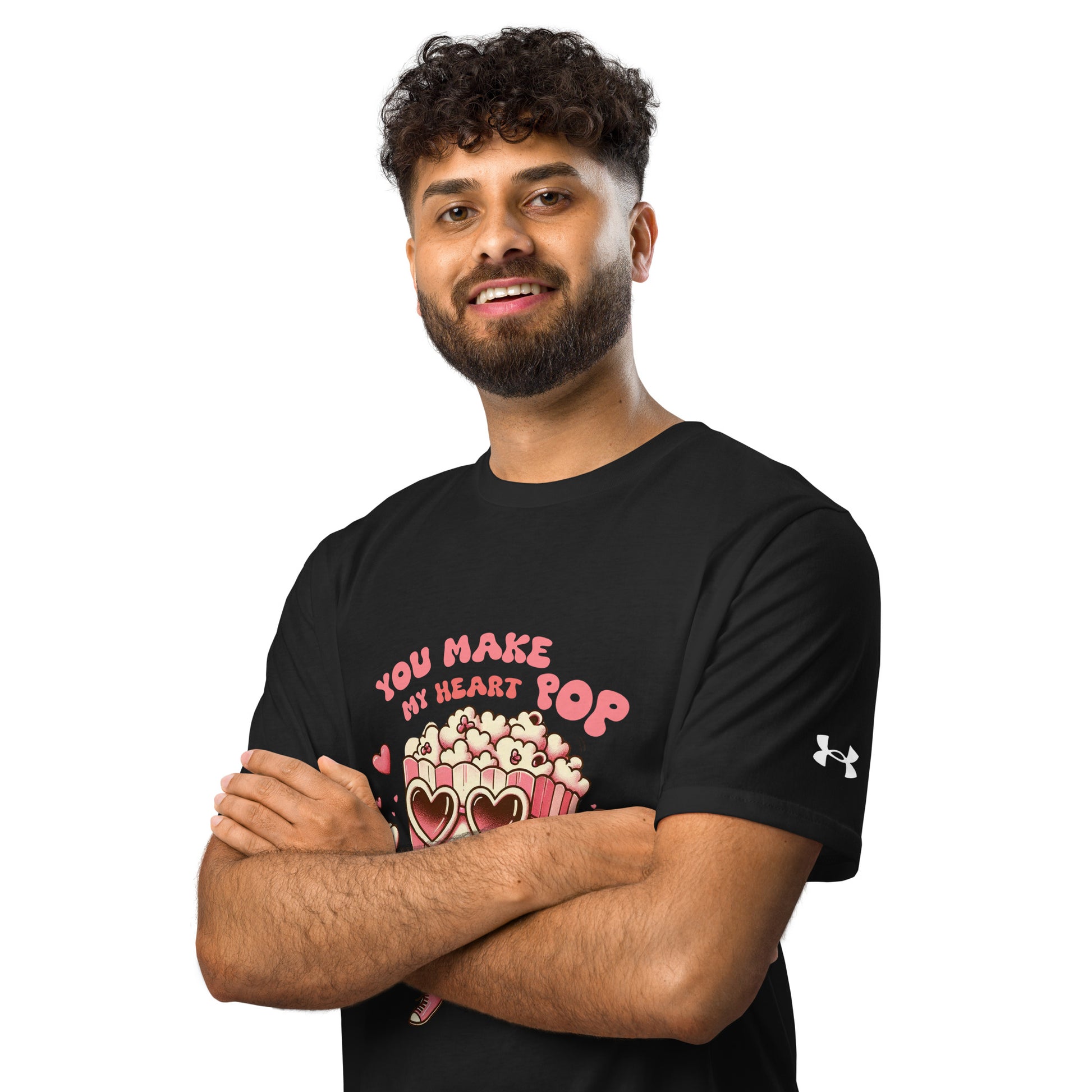 Under ArmourⓇ athletic t-shirt - Limited Edition - My Heart Pop - Front T-Shirt Refine Zone
