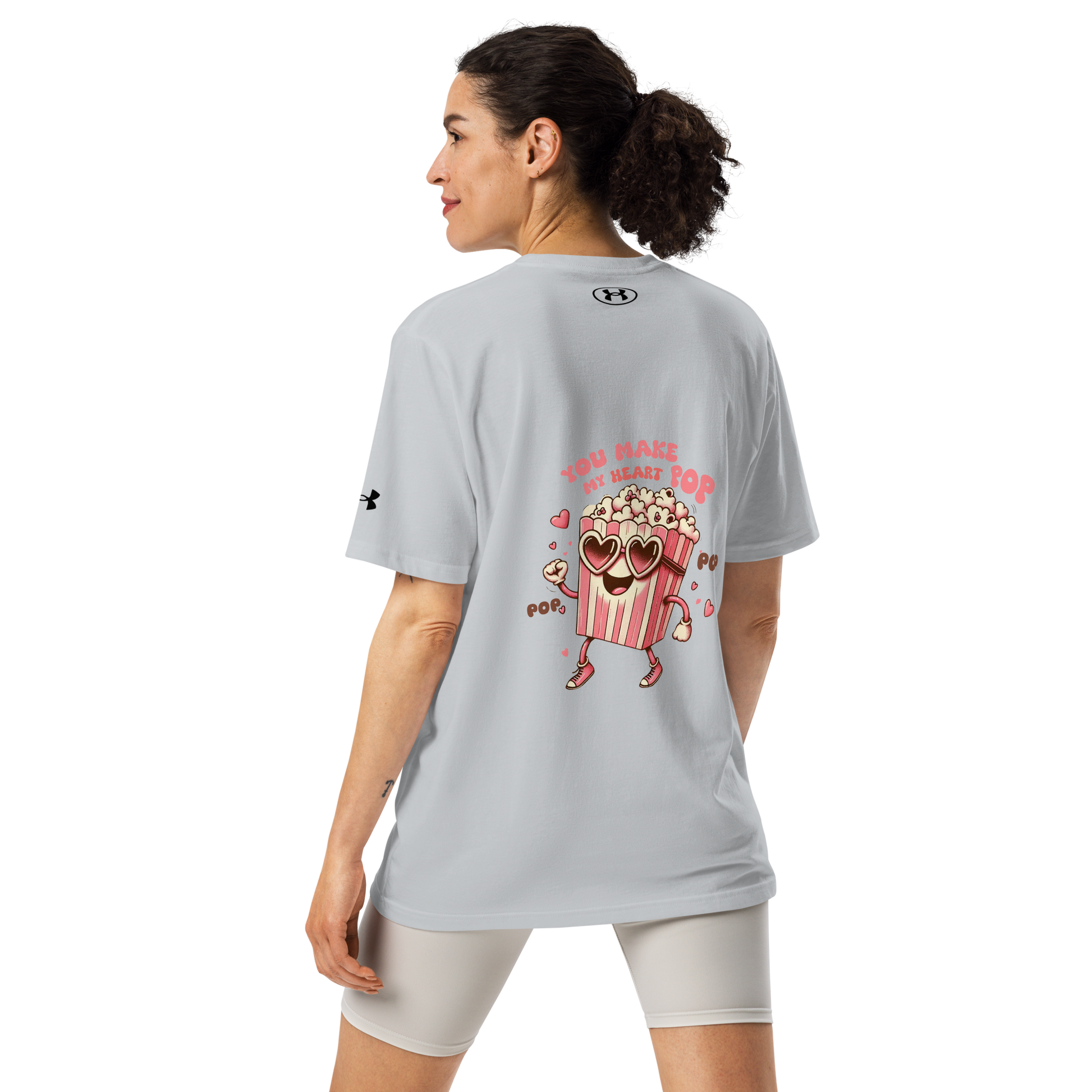 Under ArmourⓇ athletic t-shirt - Limited Edition - My Heart Pop - Back T-Shirt Refine Zone
