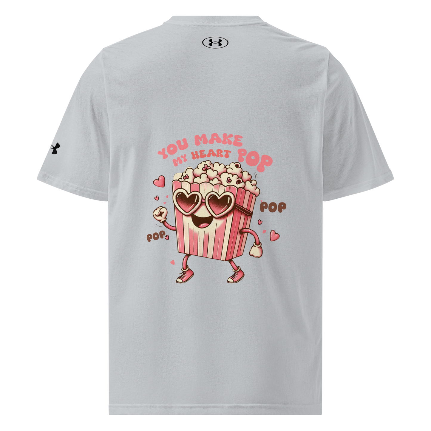 Under ArmourⓇ athletic t-shirt - Limited Edition - My Heart Pop - Back T-Shirt Refine Zone Grey S