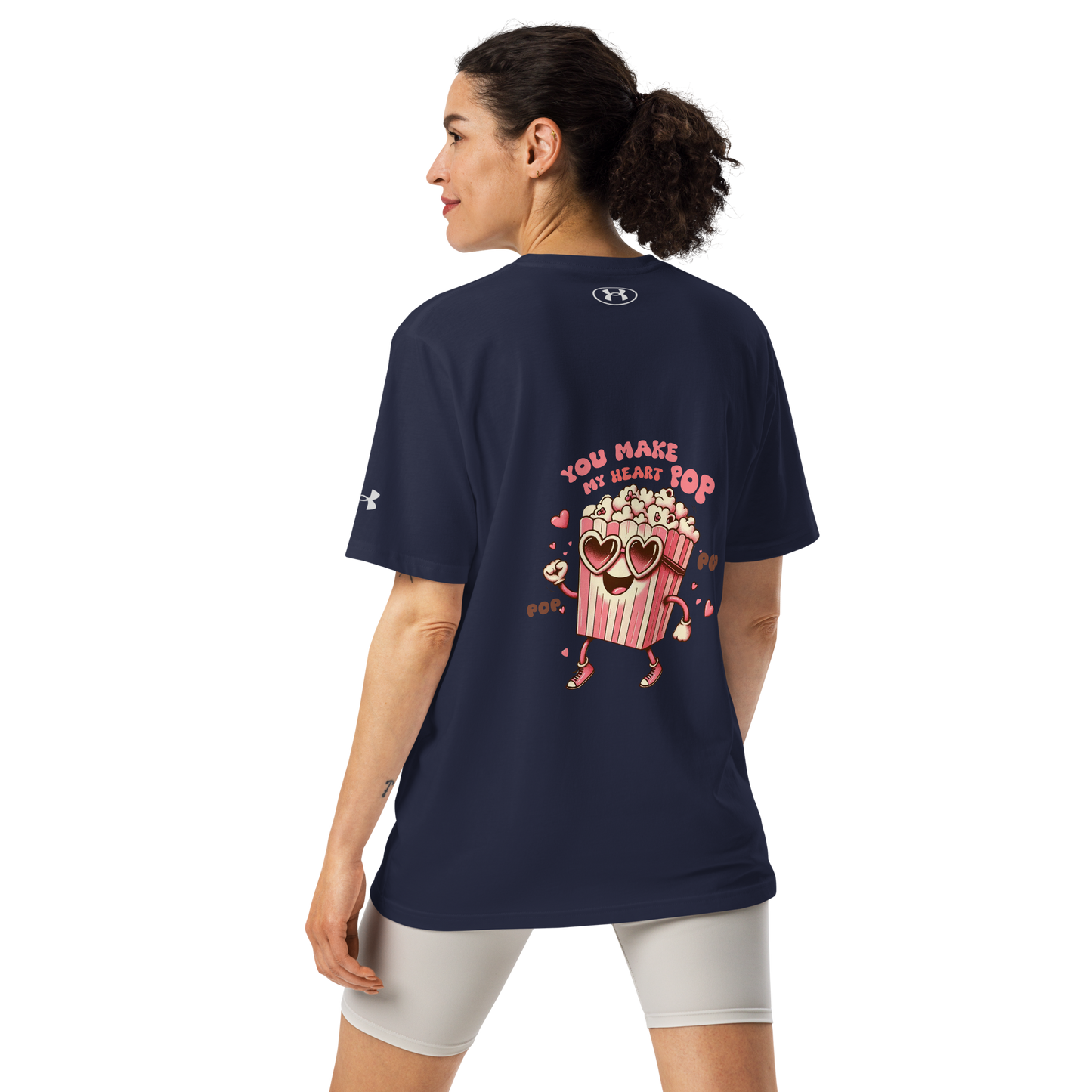 Under ArmourⓇ athletic t-shirt - Limited Edition - My Heart Pop - Back T-Shirt Refine Zone